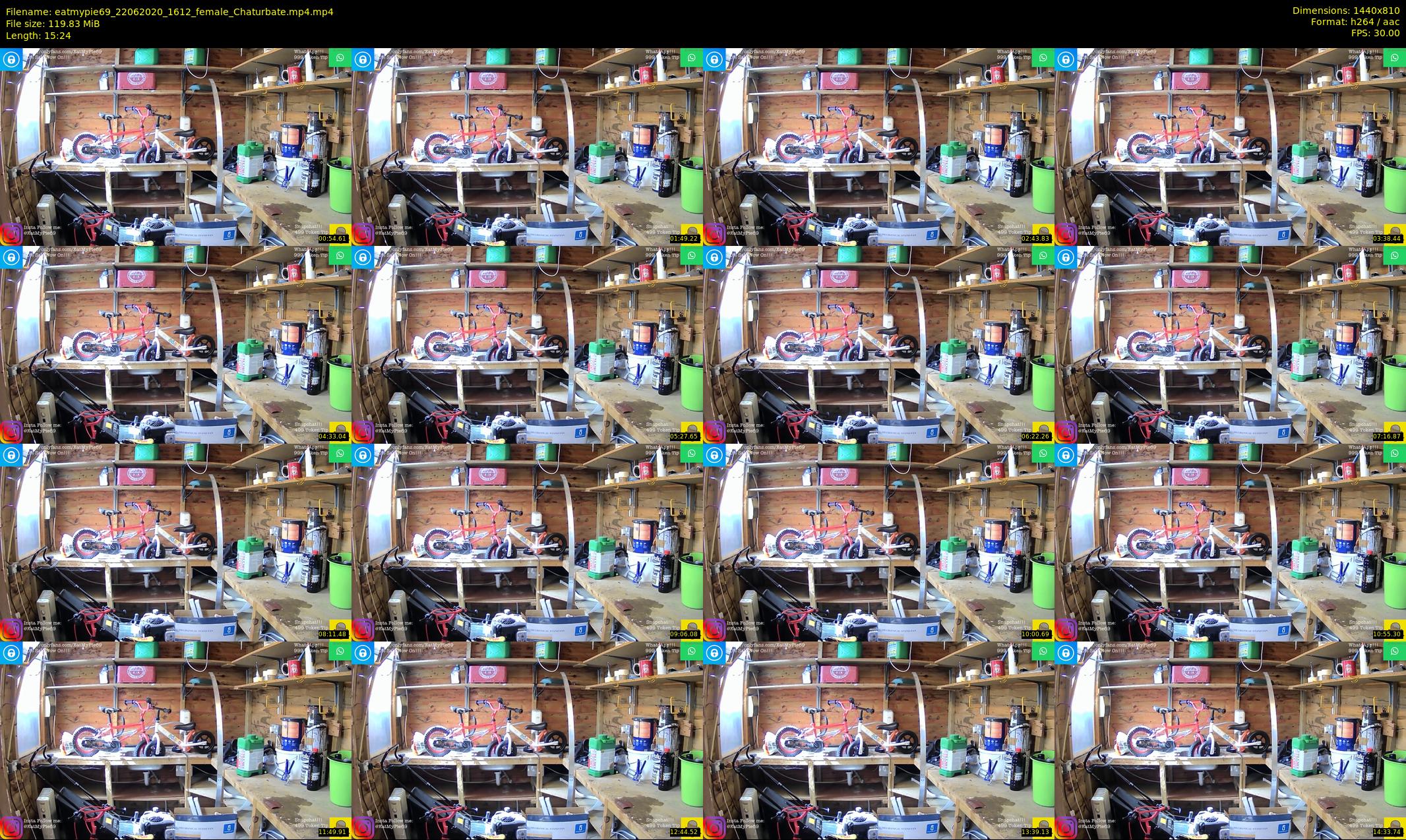 eatmypie69 — 16 minute Chaturbate female cam show recording, 720p, Jun 22, 2020