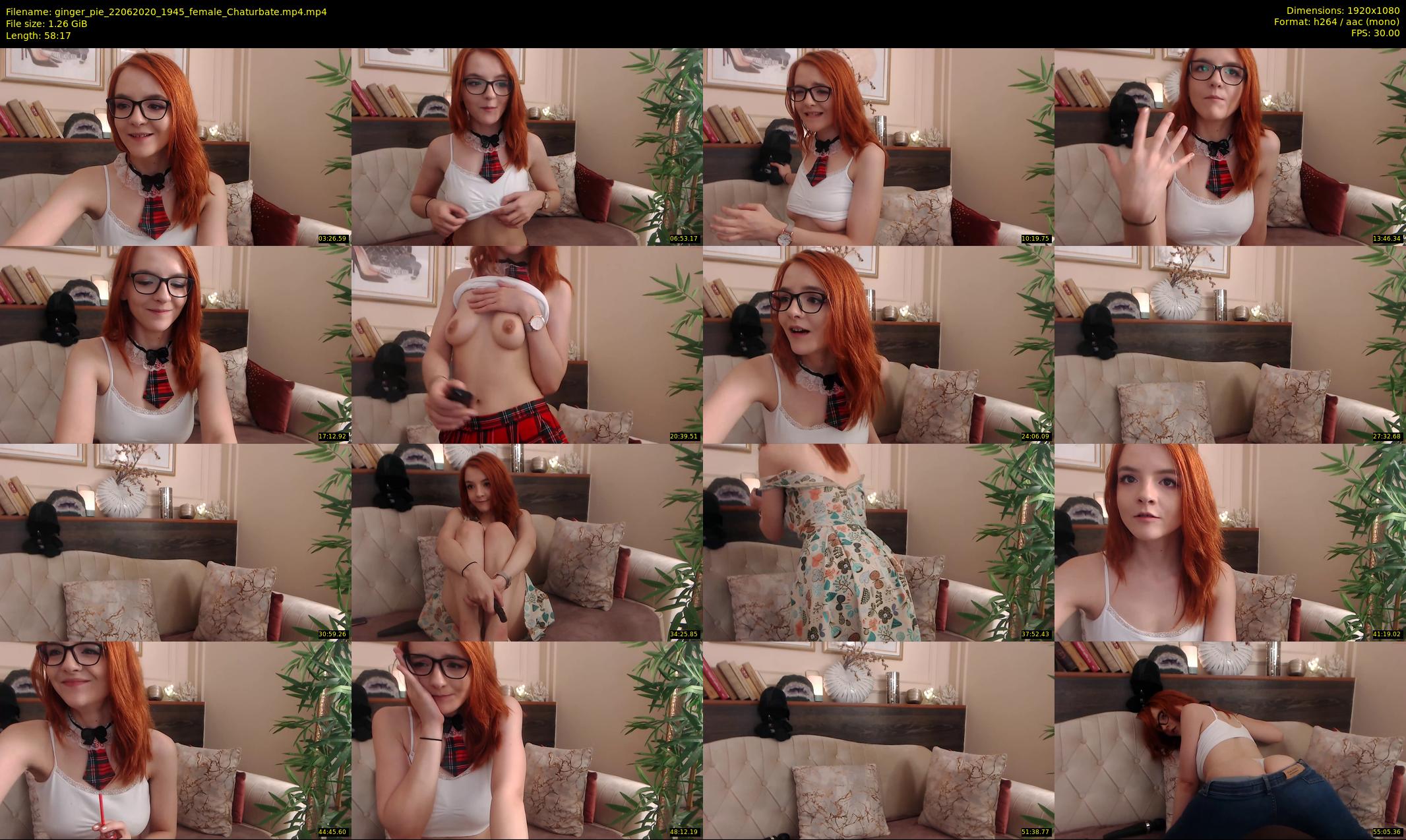 ginger_pie — 59 minute Chaturbate female cam show recording, 1080p, Jun 22, 2020