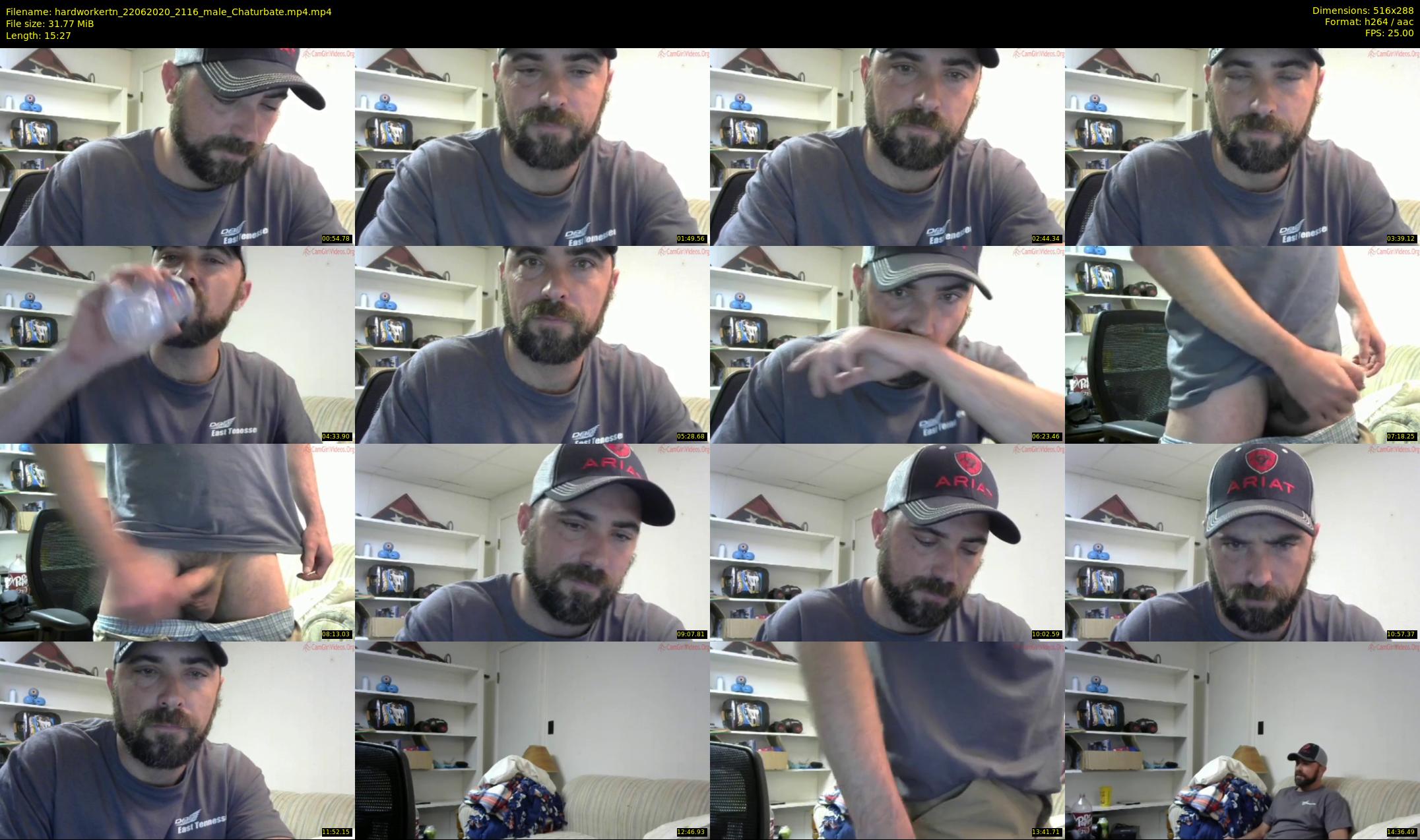 hardworkertn — 16 minute Chaturbate male cam show recording, SD, Jun 22, 2020