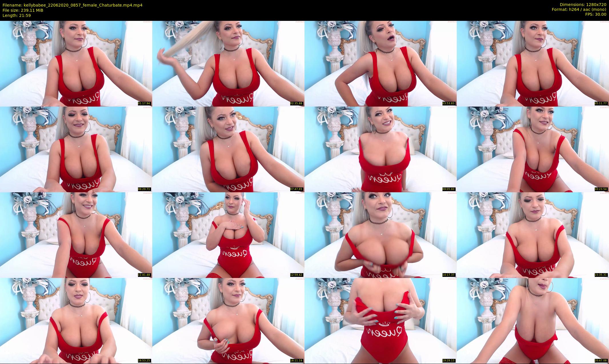 kellybabee — 22 minute Chaturbate female cam show recording, 720p, Jun 22, 2020