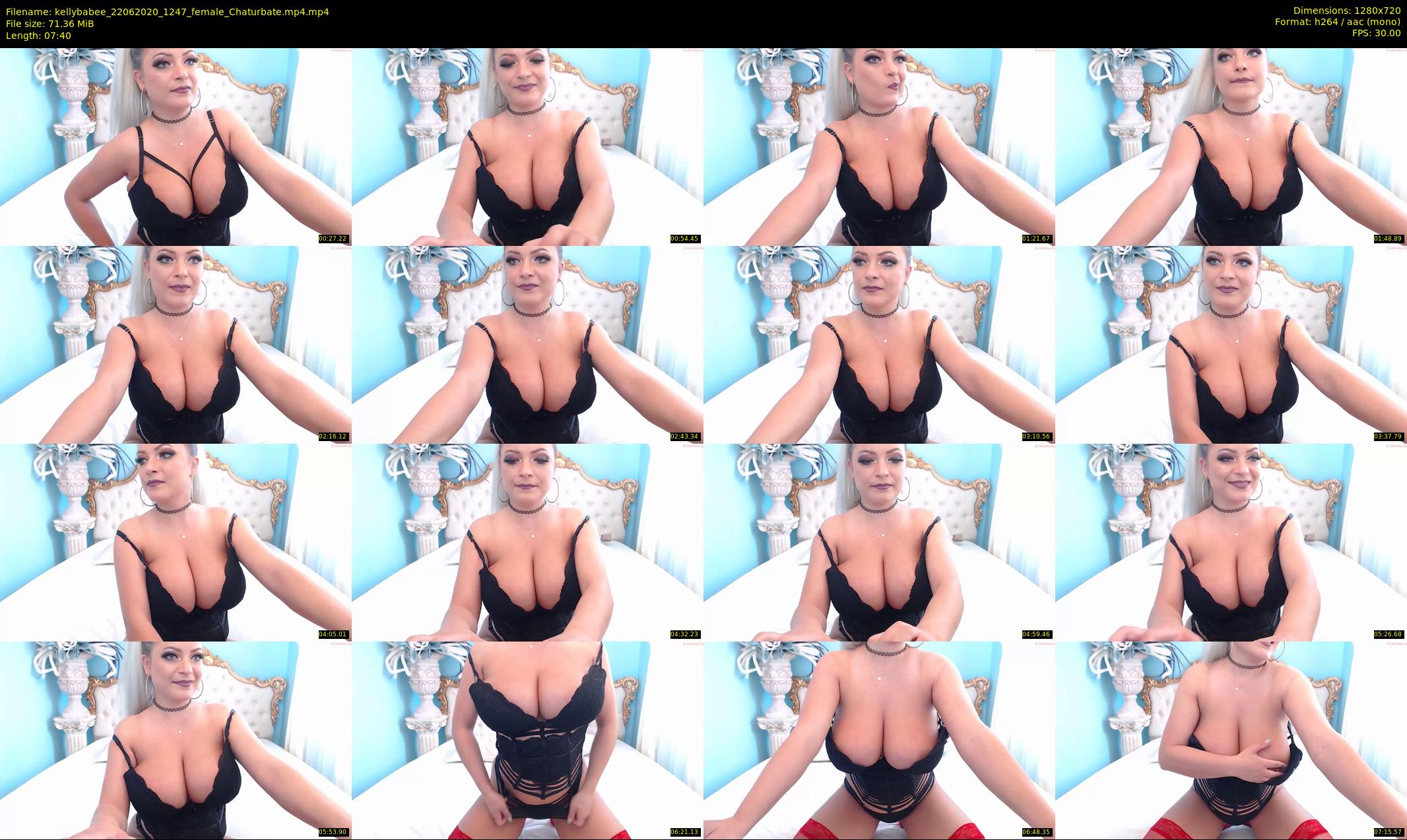 kellybabee — 8 minute Chaturbate female cam show recording, 720p, Jun 22, 2020
