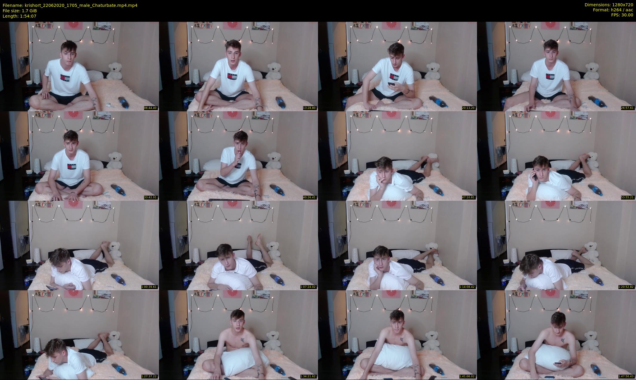 krishort — 115 minute Chaturbate male cam show recording, 720p, Jun 22, 2020