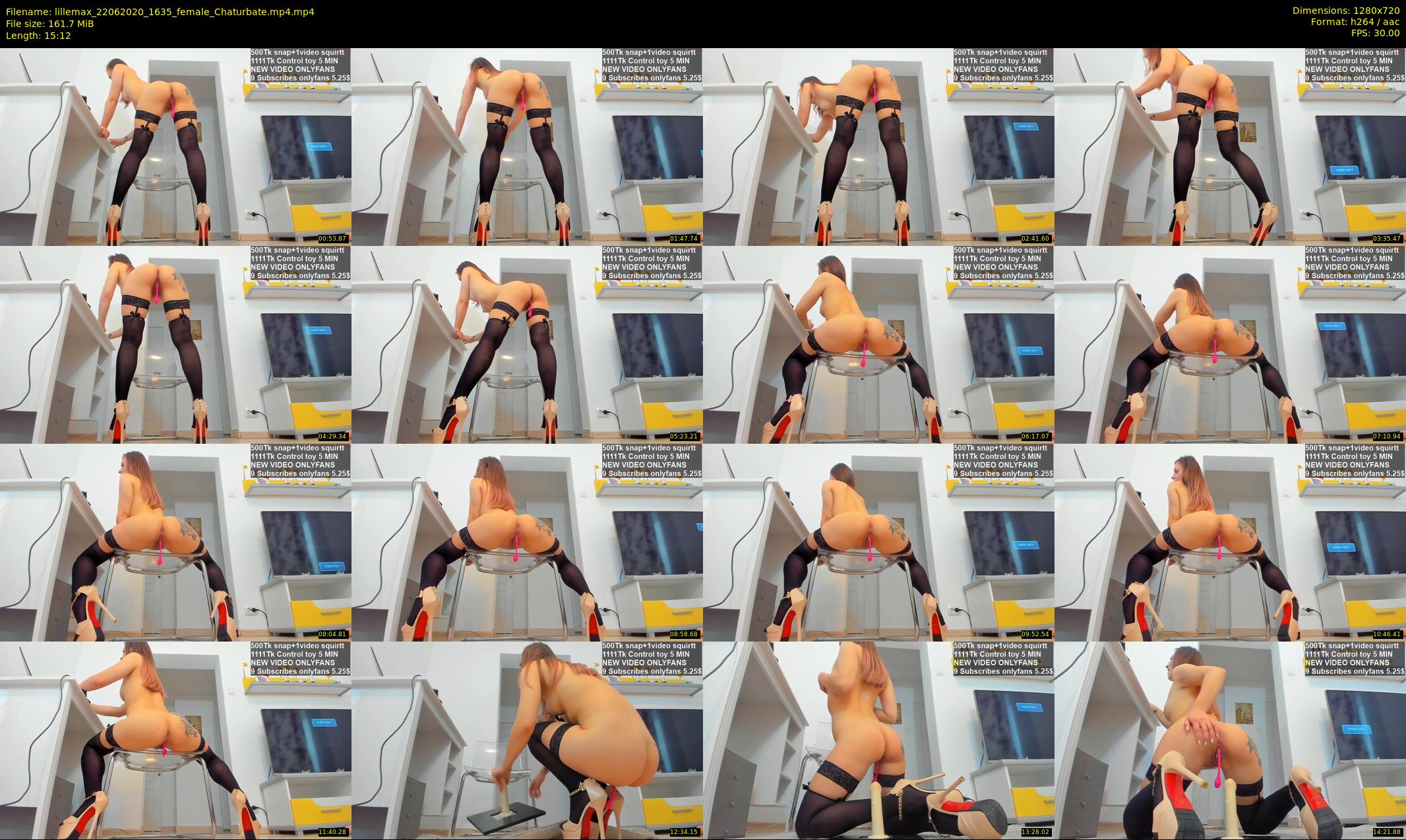 lillemax — 16 minute Chaturbate female cam show recording, 720p, Jun 22, 2020