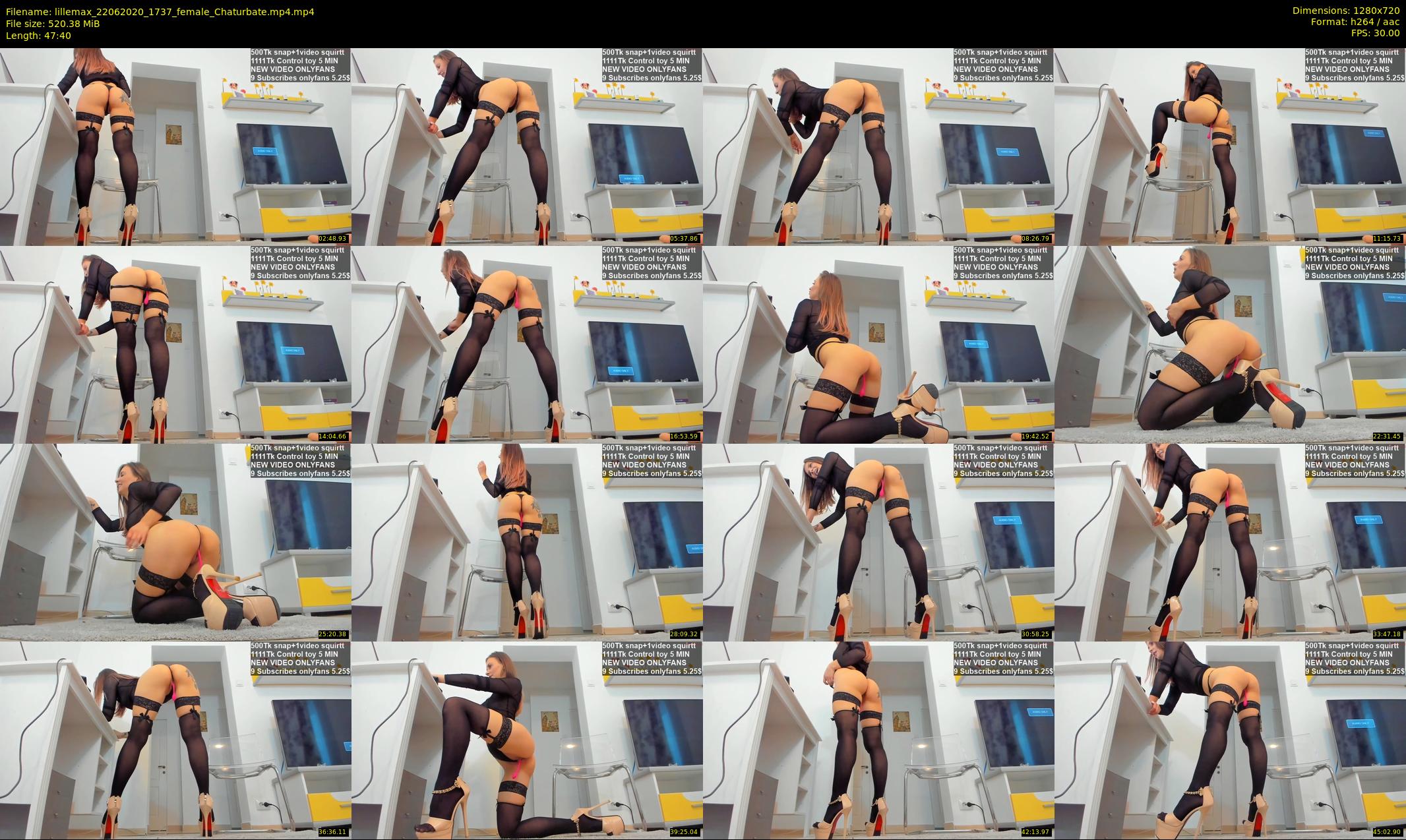 lillemax — 48 minute Chaturbate female cam show recording, 720p, Jun 22, 2020