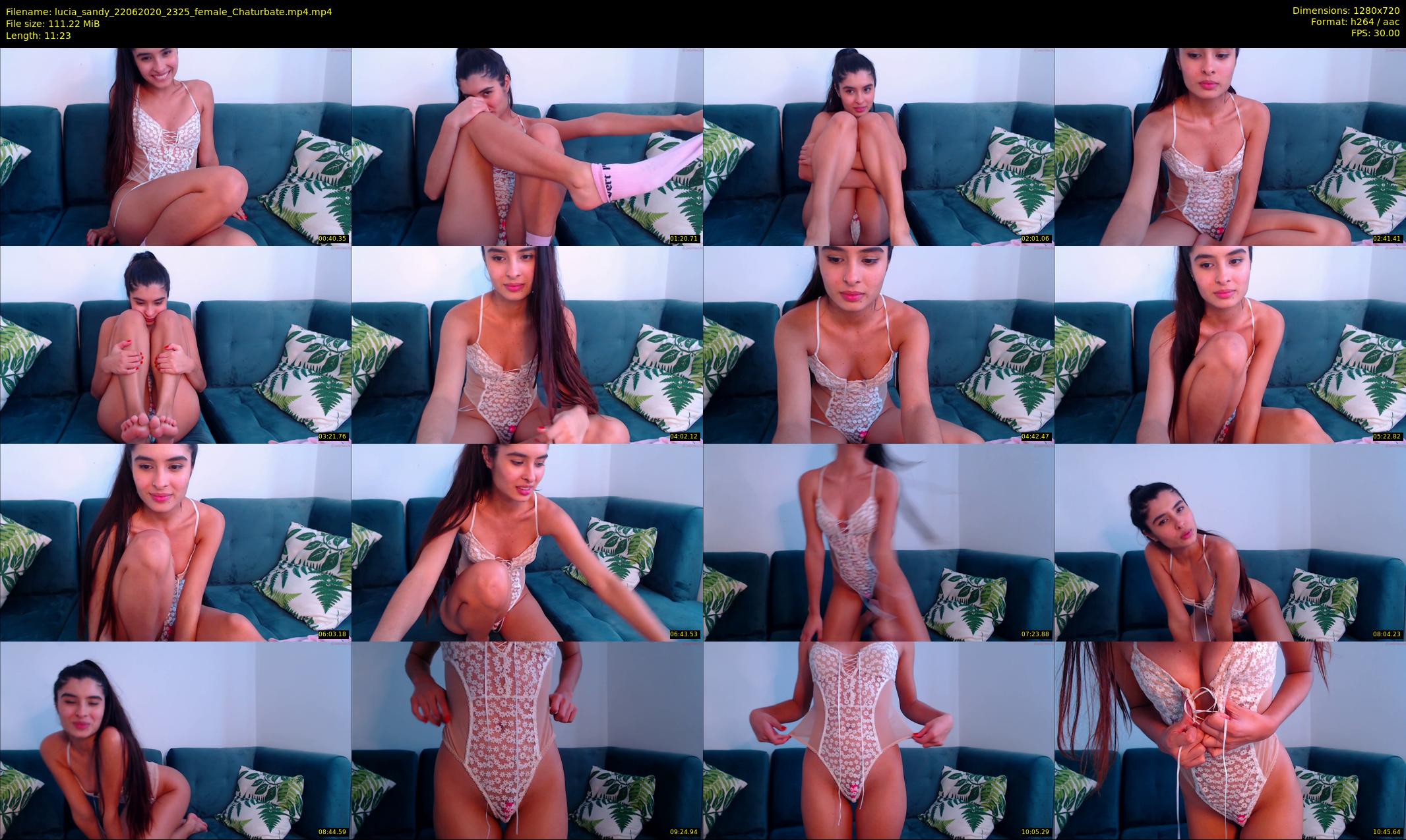 lucia_sandy — 12 minute Chaturbate female cam show recording, 720p, Jun 22, 2020