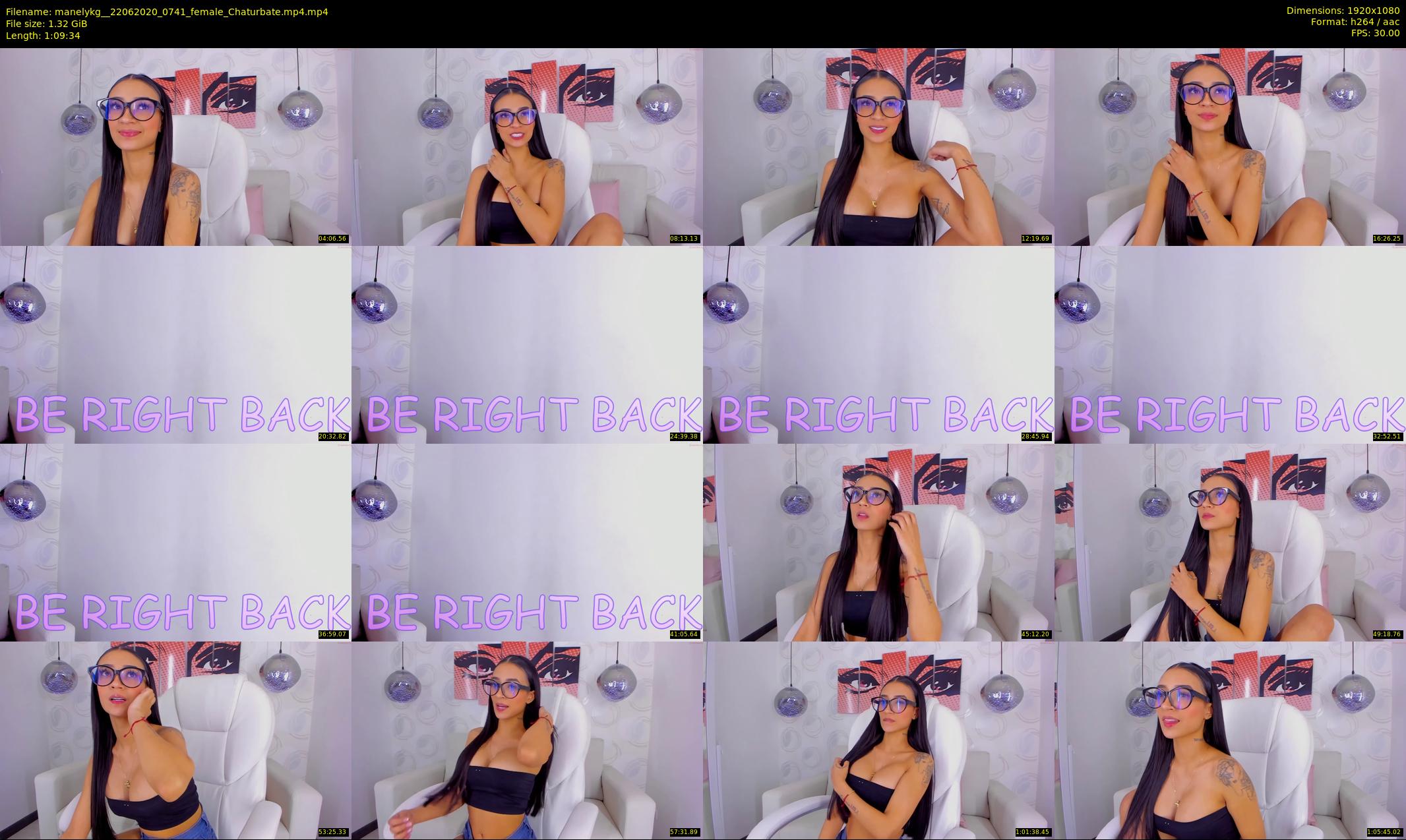 manelykg_ — 70 minute Chaturbate female cam show recording, 1080p, Jun 22, 2020