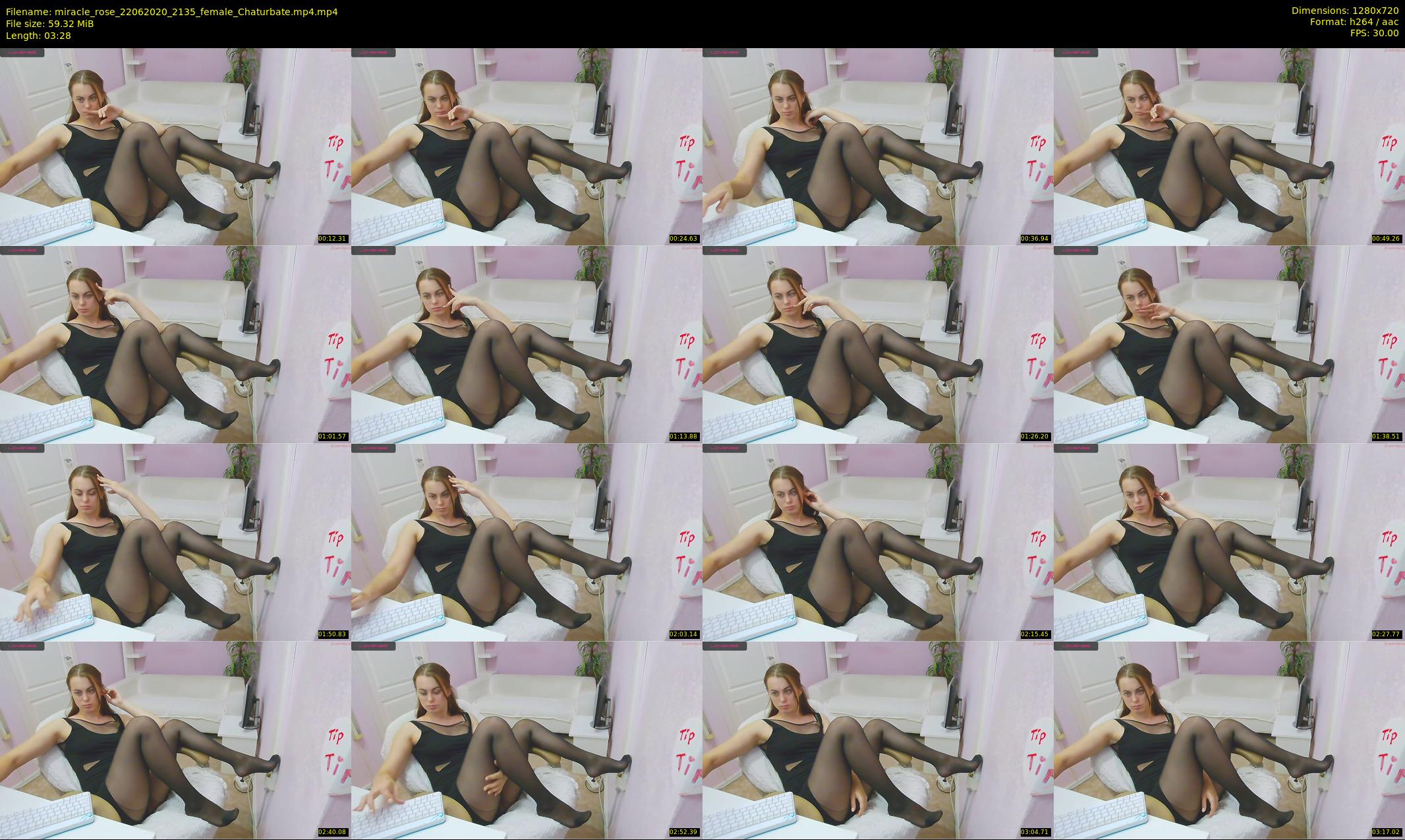 miracle_rose — 4 minute Chaturbate female cam show recording, 720p, Jun 22, 2020