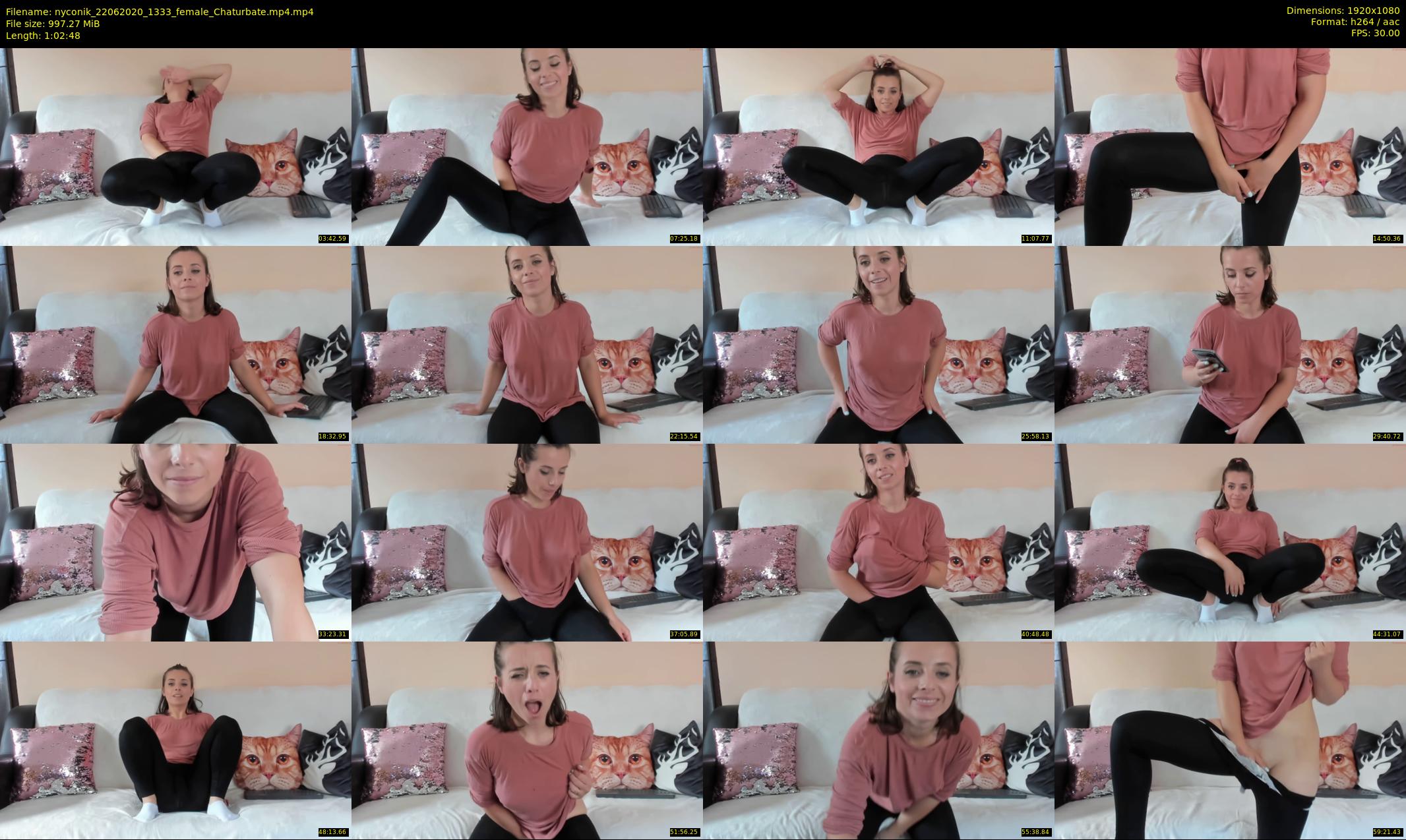 nyconik — 63 minute Chaturbate female cam show recording, 1080p, Jun 22, 2020