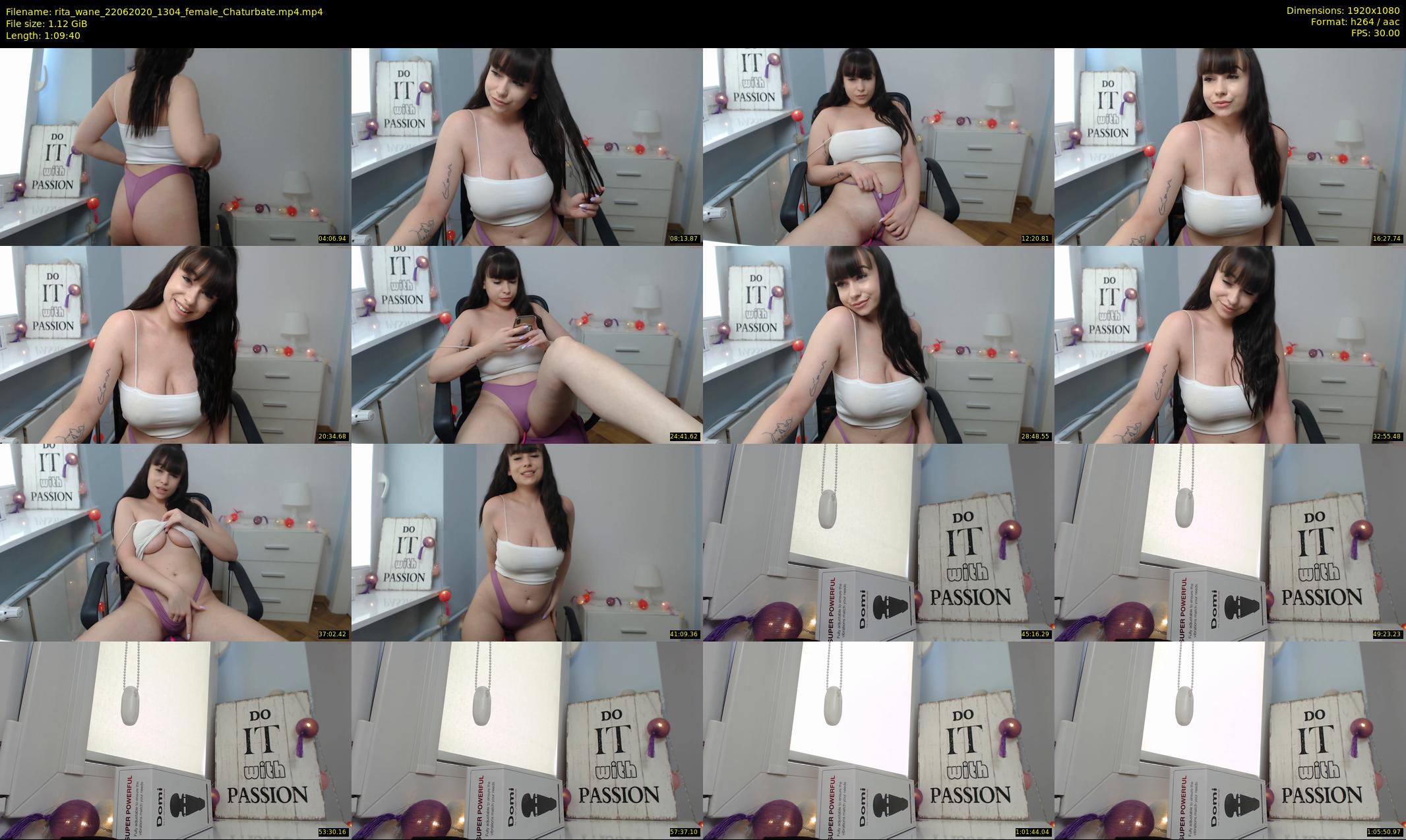 rita_wane — 70 minute Chaturbate female cam show recording, 1080p, Jun 22, 2020