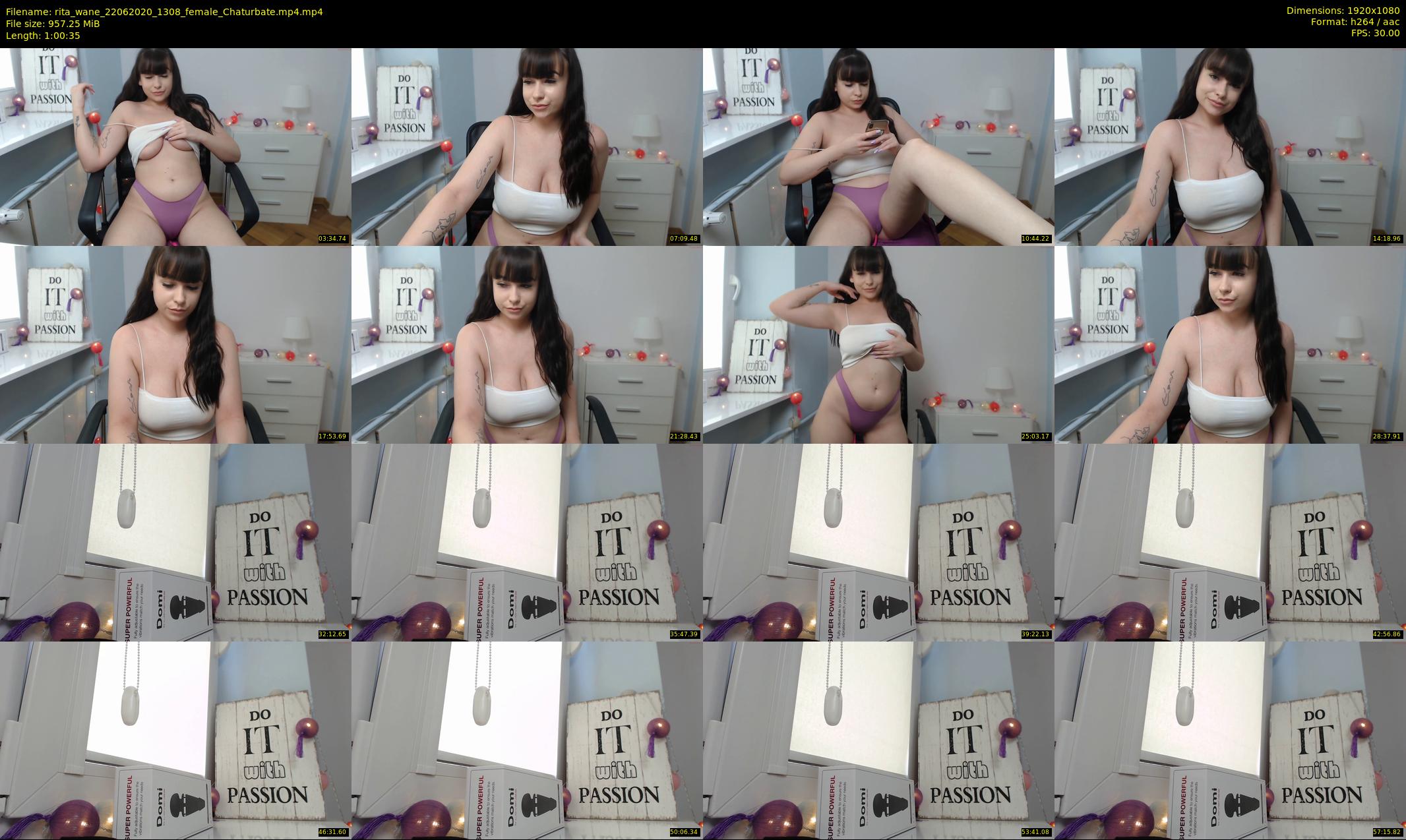 rita_wane — 61 minute Chaturbate female cam show recording, 1080p, Jun 22, 2020