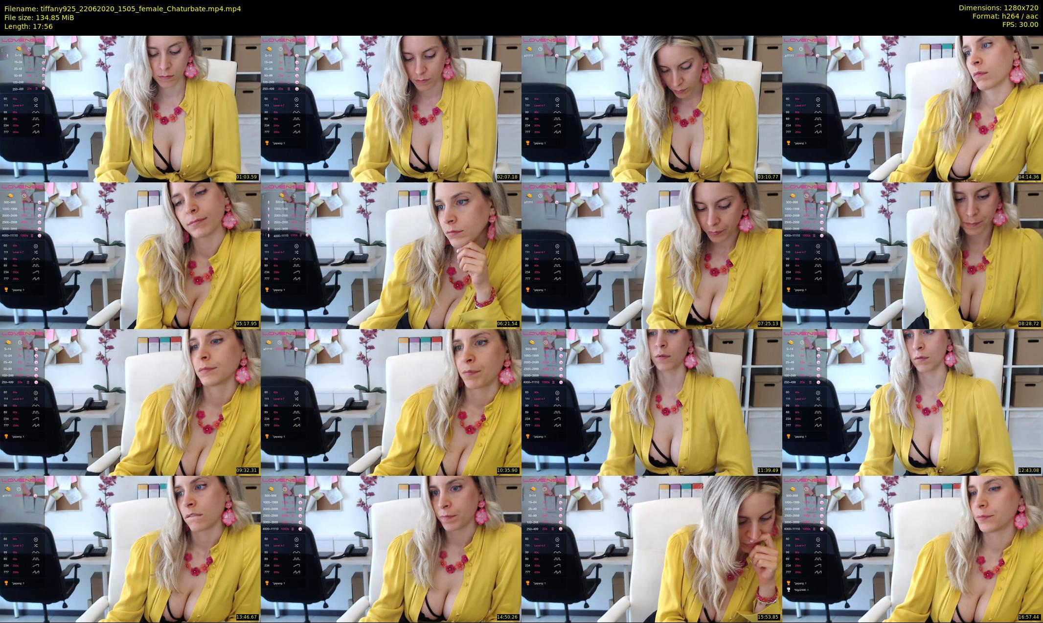 tiffany925 — 18 minute Chaturbate female cam show recording, 720p, Jun 22, 2020