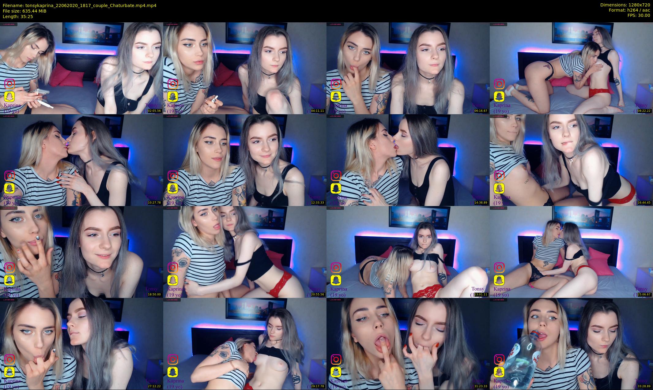 tonsykaprina — 36 minute Chaturbate couple cam show recording, 720p, Jun 22, 2020