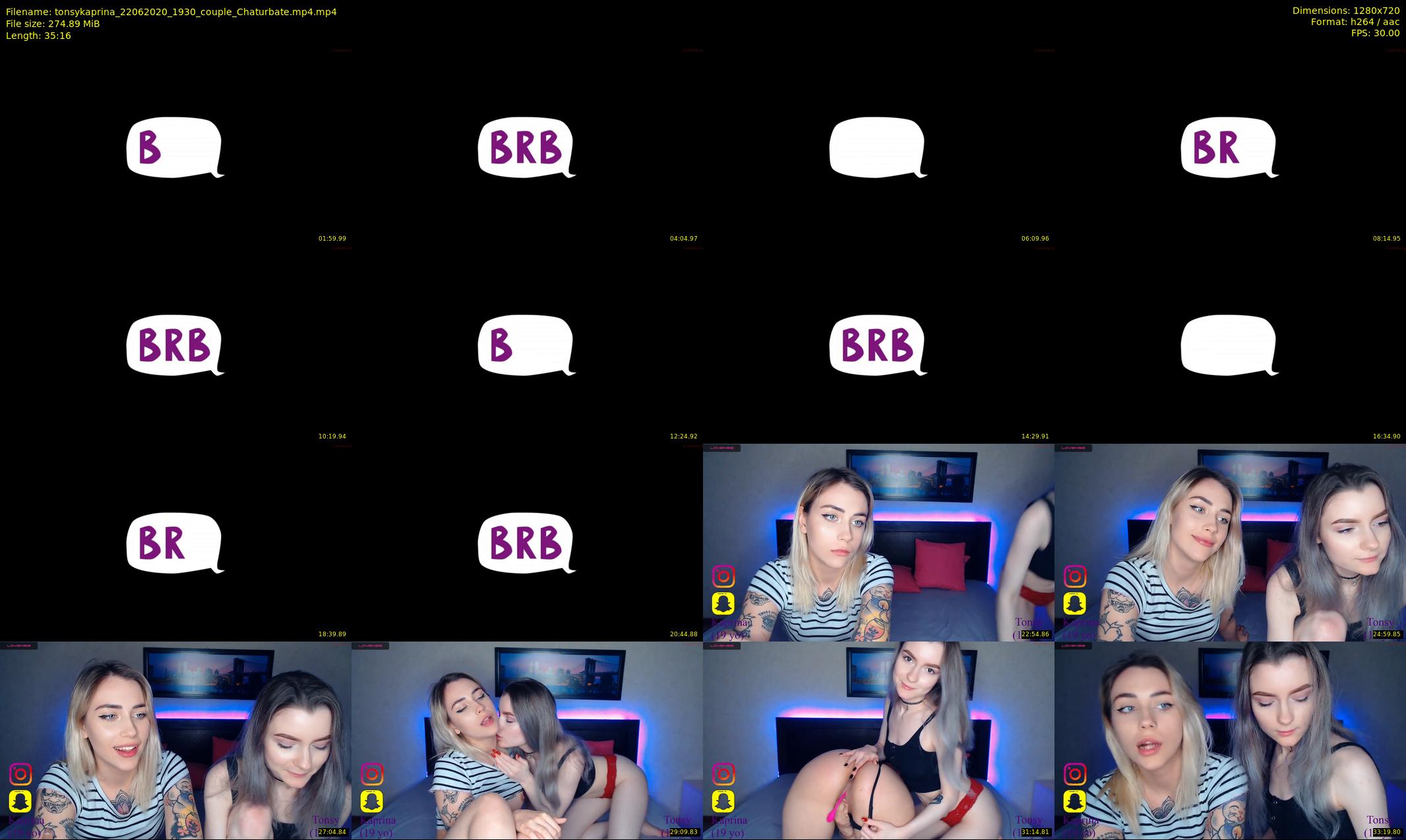 tonsykaprina — 36 minute Chaturbate couple cam show recording, 720p, Jun 22, 2020