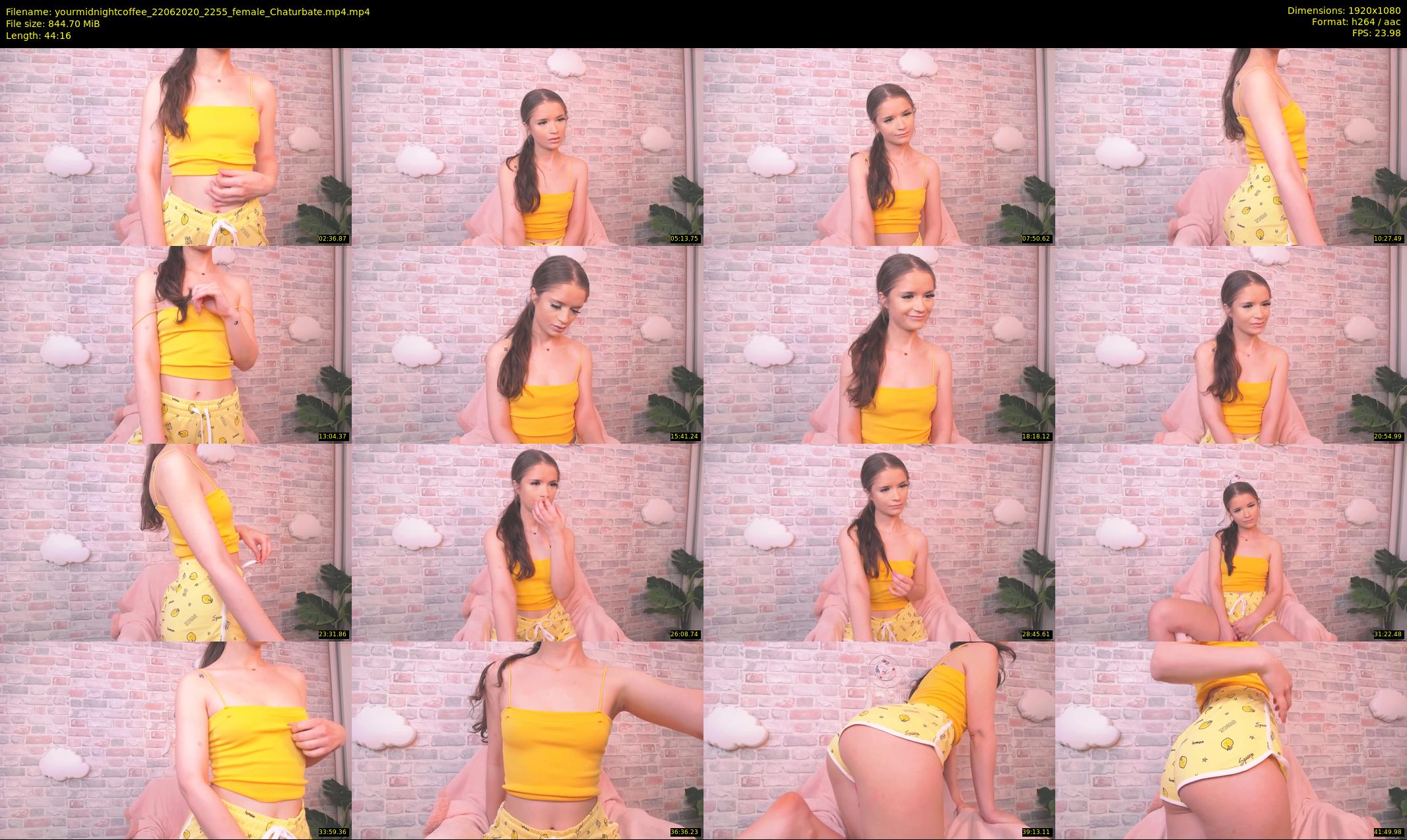 yourmidnightcoffee — 45 minute Chaturbate female cam show recording, 1080p, Jun 22, 2020