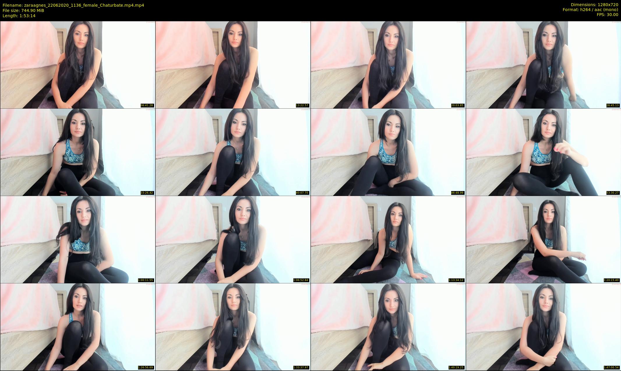 zaraagnes — 114 minute Chaturbate female cam show recording, 720p, Jun 22, 2020