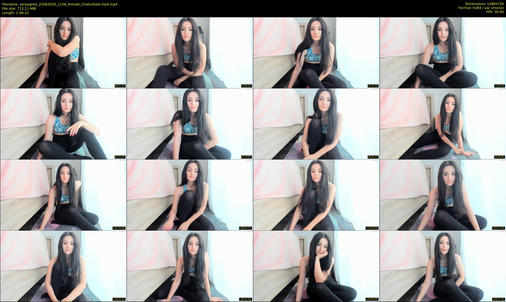 zaraagnes — 117 minute Chaturbate female cam show recording, 720p, Jun 22, 2020