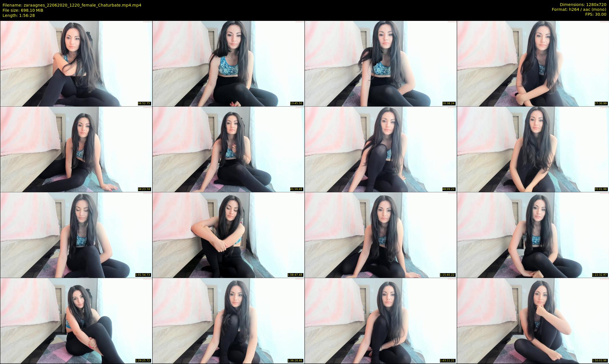 zaraagnes — 117 minute Chaturbate female cam show recording, 720p, Jun 22, 2020
