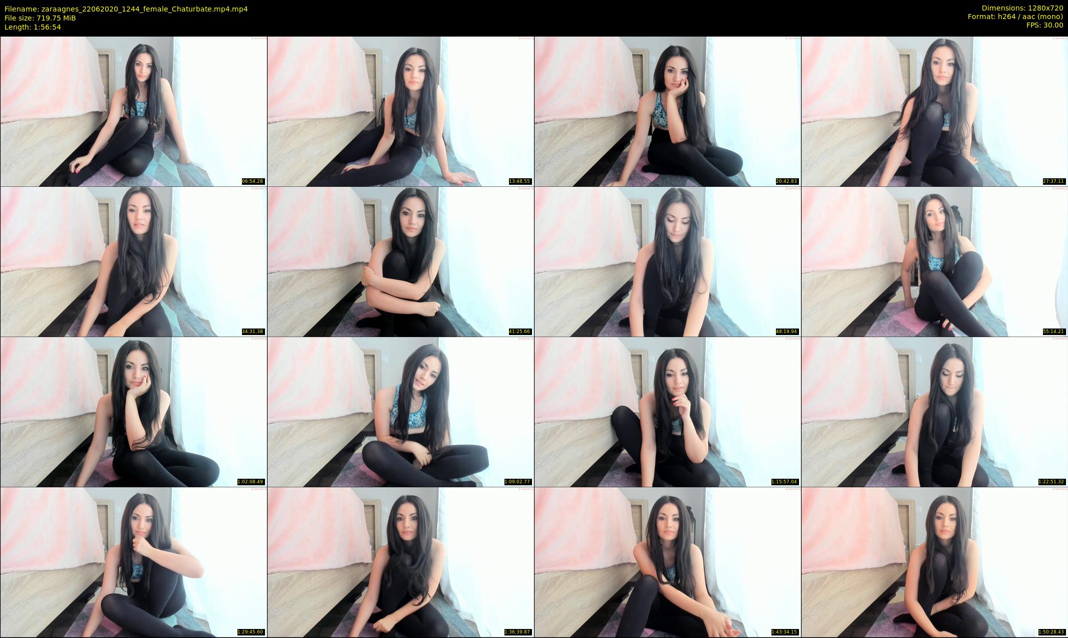 zaraagnes — 117 minute Chaturbate female cam show recording, 720p, Jun 22, 2020