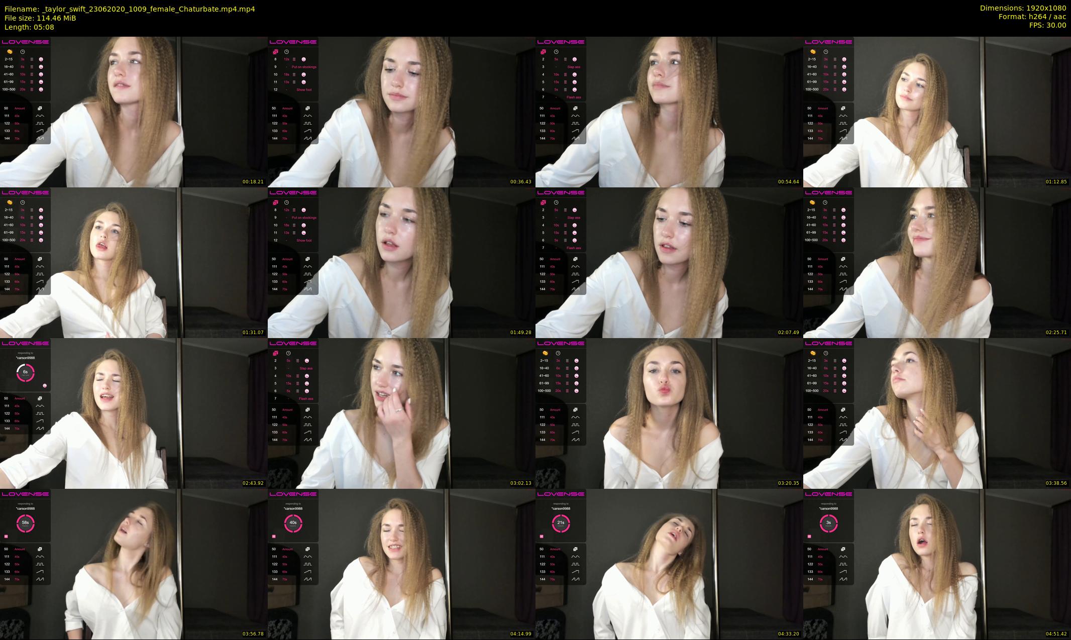 _taylor_swift — 6 minute Chaturbate female cam show recording, 1080p, Jun 23, 2020