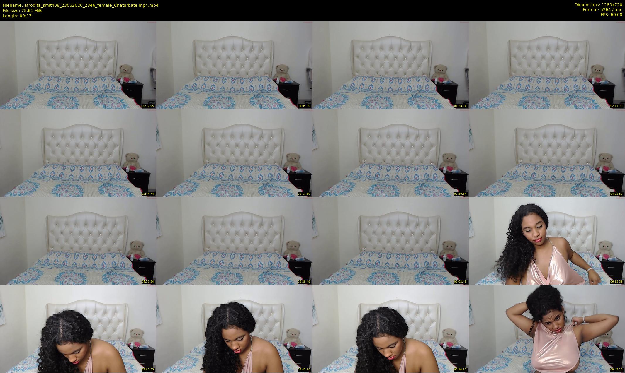 afrodita_smith08 — 10 minute Chaturbate female cam show recording, 720p, Jun 23, 2020