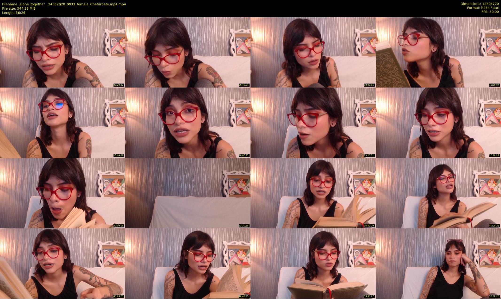 alone_together_ — 57 minute Chaturbate female cam show recording, 720p, Jun 24, 2020