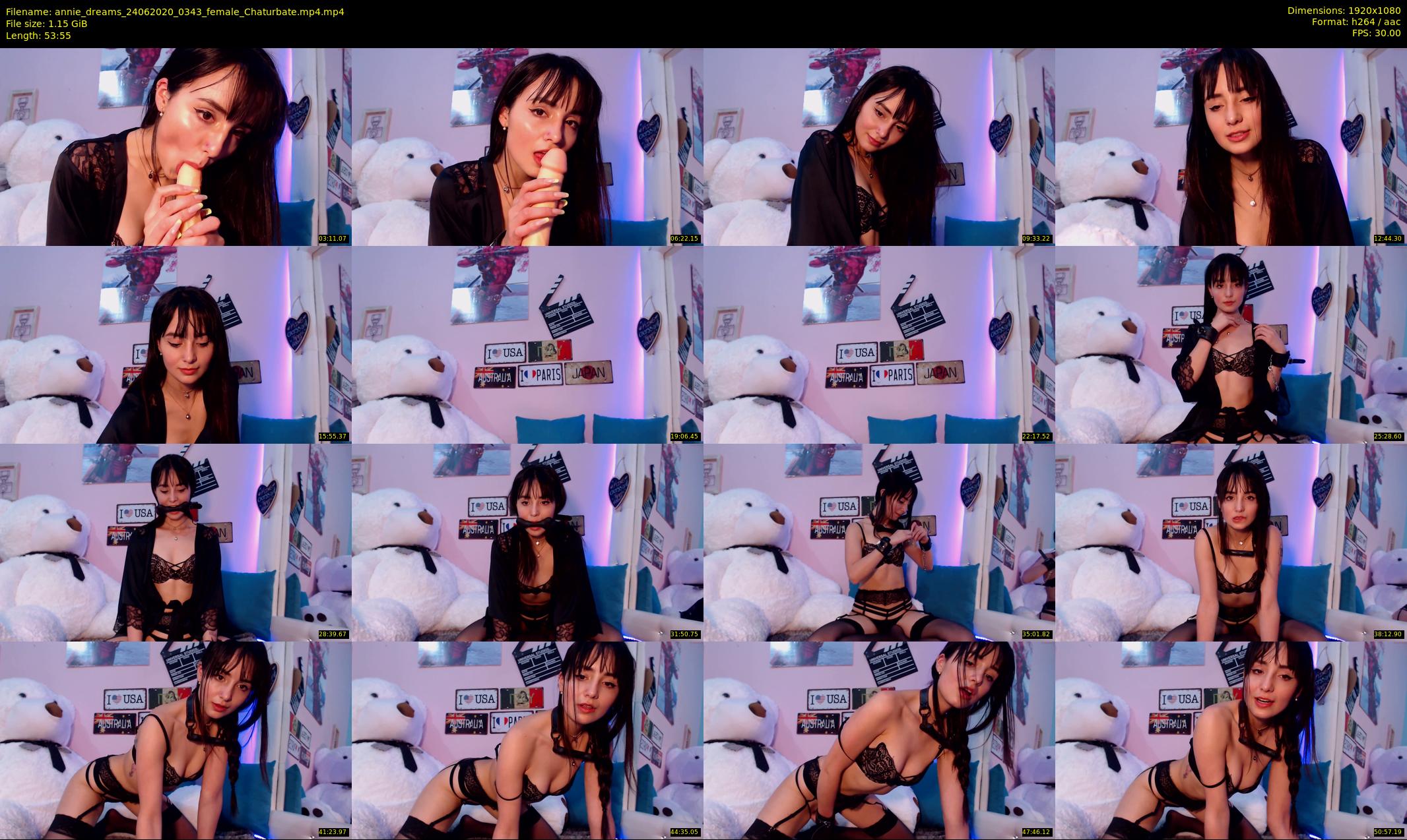 annie_dreams — 54 minute Chaturbate female cam show recording, 1080p, Jun 24, 2020