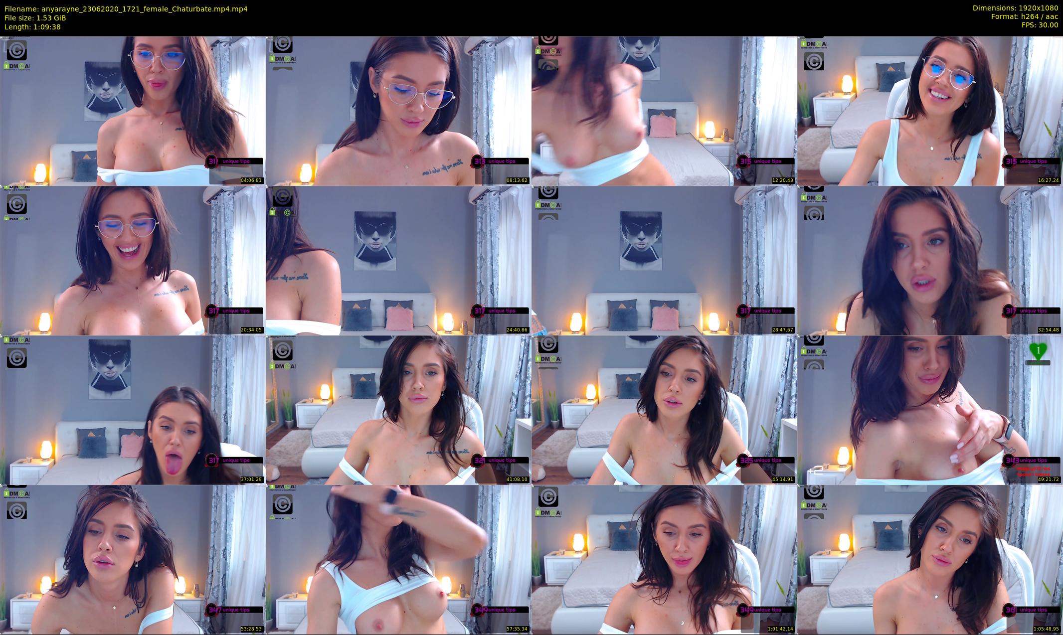 anyarayne — 70 minute Chaturbate female cam show recording, 1080p, Jun 23, 2020
