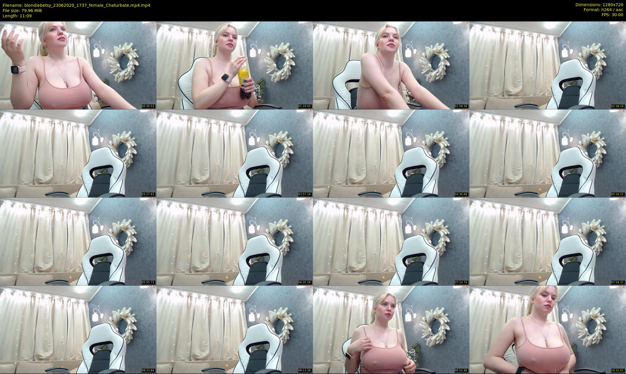 blondiebetsy — 12 minute Chaturbate female cam show recording, 720p, Jun 23, 2020