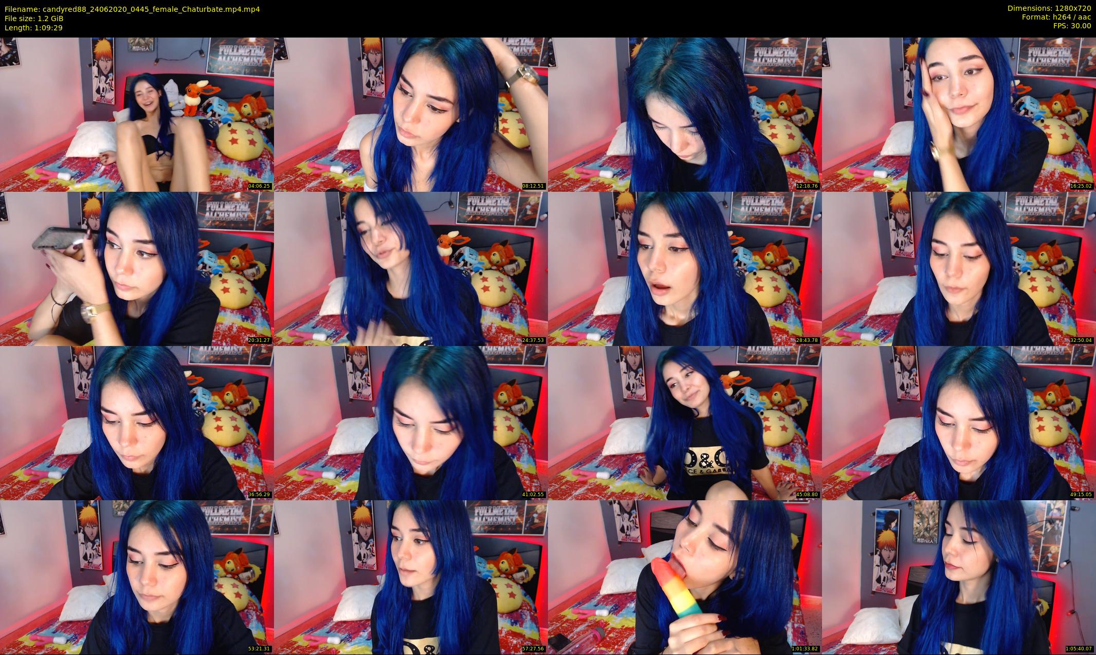 candyred88 — 70 minute Chaturbate female cam show recording, 720p, Jun 24, 2020