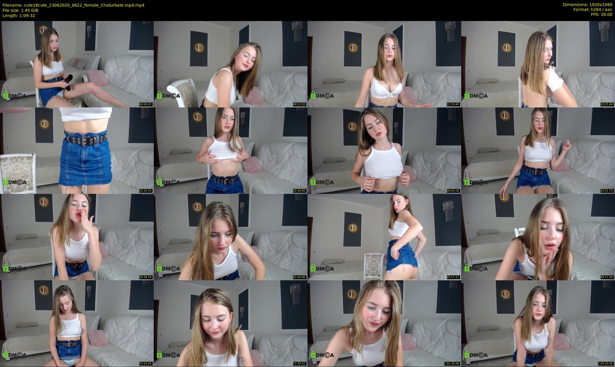 cute18cute — 70 minute Chaturbate female cam show recording, 1080p, Jun 23, 2020