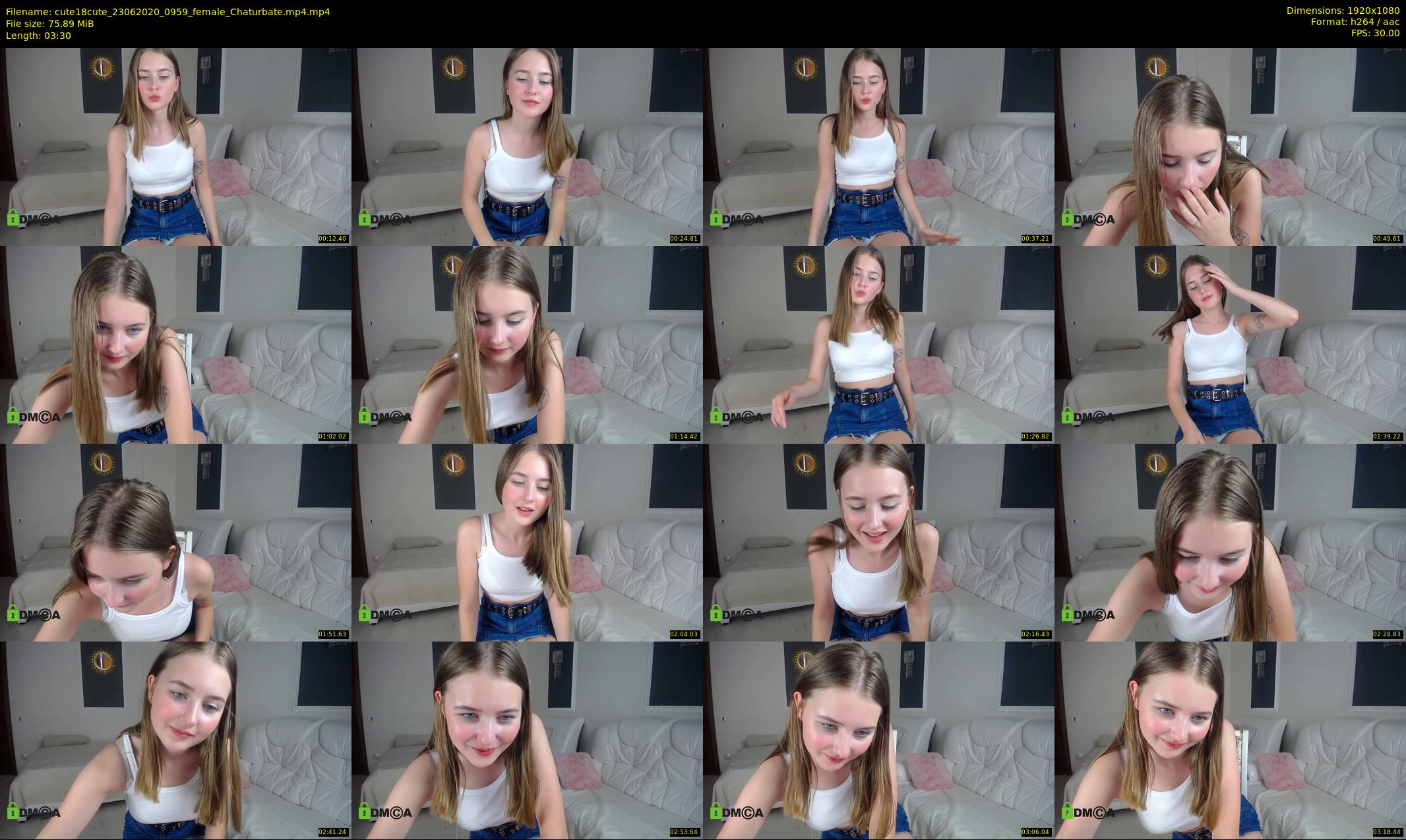 cute18cute — 4 minute Chaturbate female cam show recording, 1080p, Jun 23, 2020
