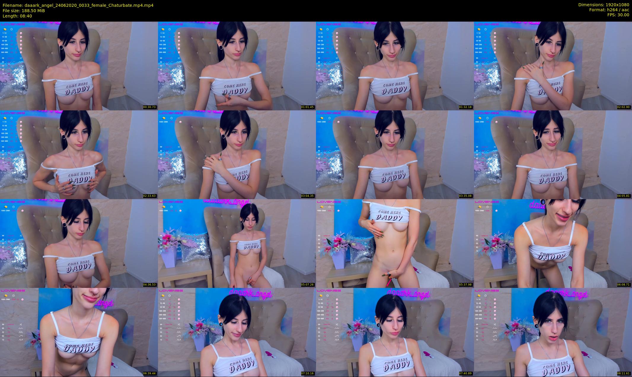 daaark_angel — 9 minute Chaturbate female cam show recording, 1080p, Jun 24, 2020