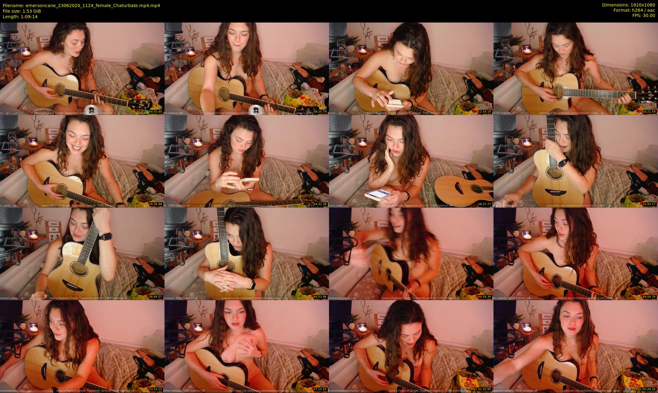 emersoncane — 70 minute Chaturbate female cam show recording, 1080p, Jun 23, 2020
