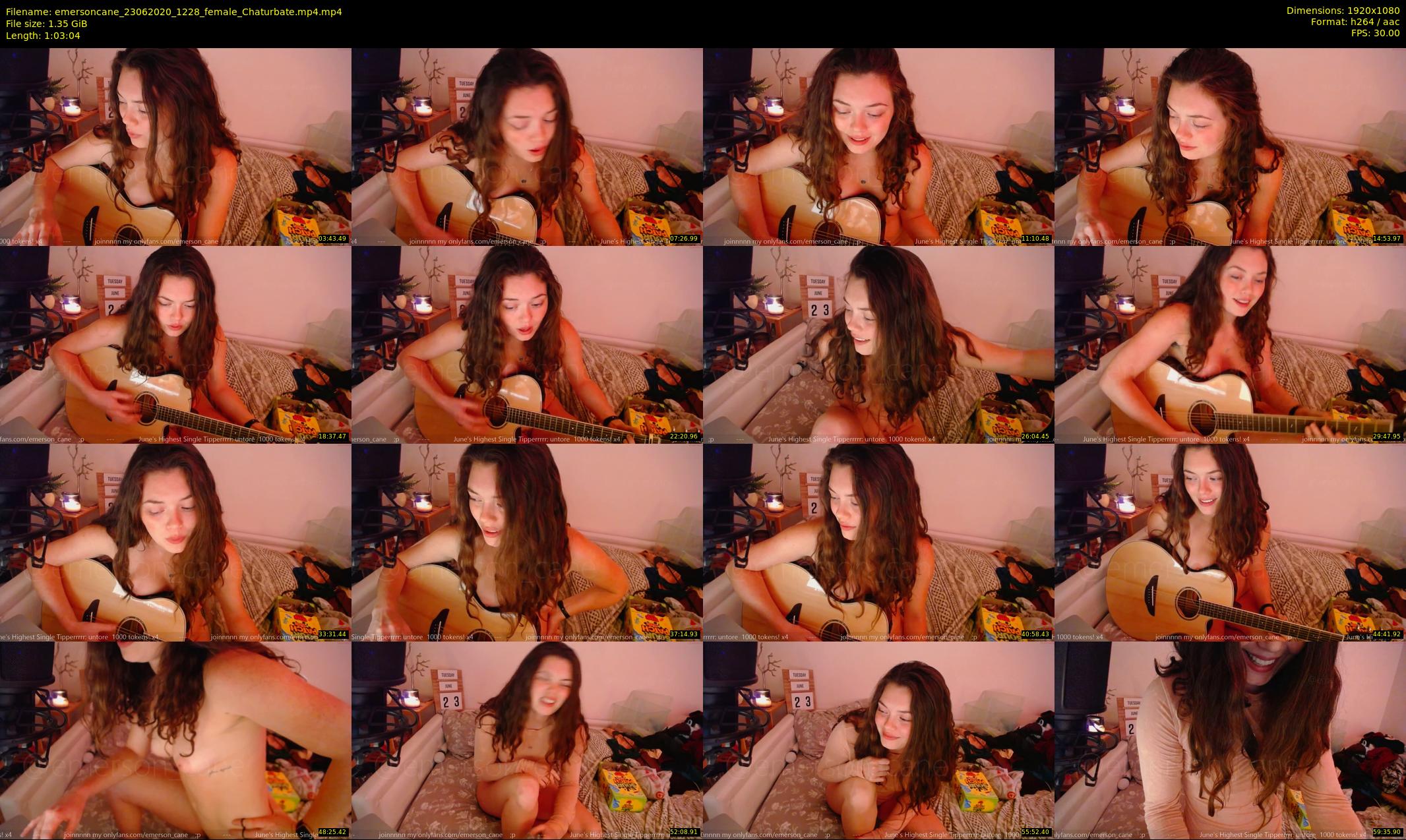 emersoncane — 64 minute Chaturbate female cam show recording, 1080p, Jun 23, 2020