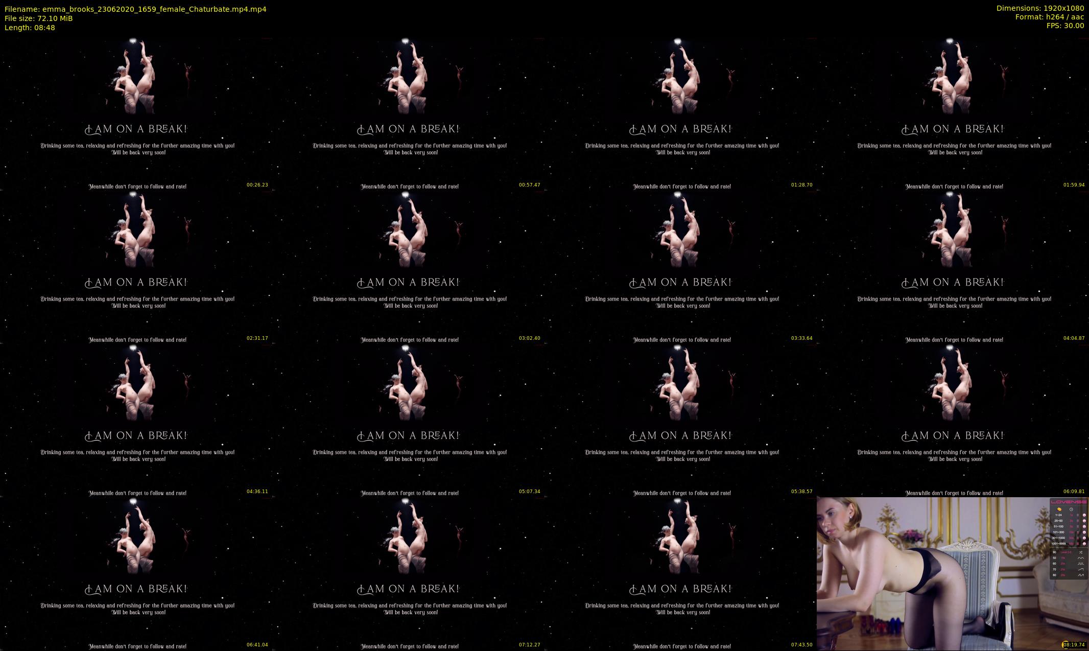 emma_brooks — 9 minute Chaturbate female cam show recording, 1080p, Jun 23, 2020