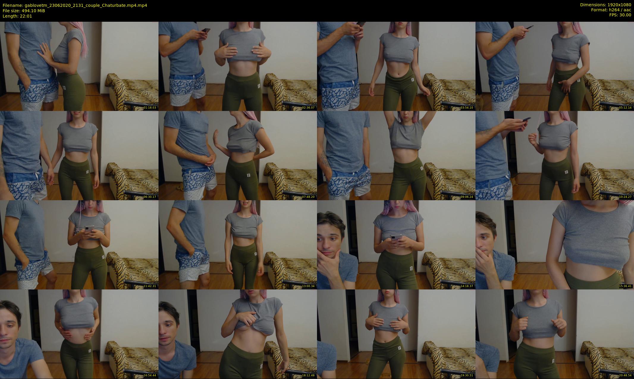 gablovetm — 23 minute Chaturbate couple cam show recording, 1080p, Jun 23, 2020
