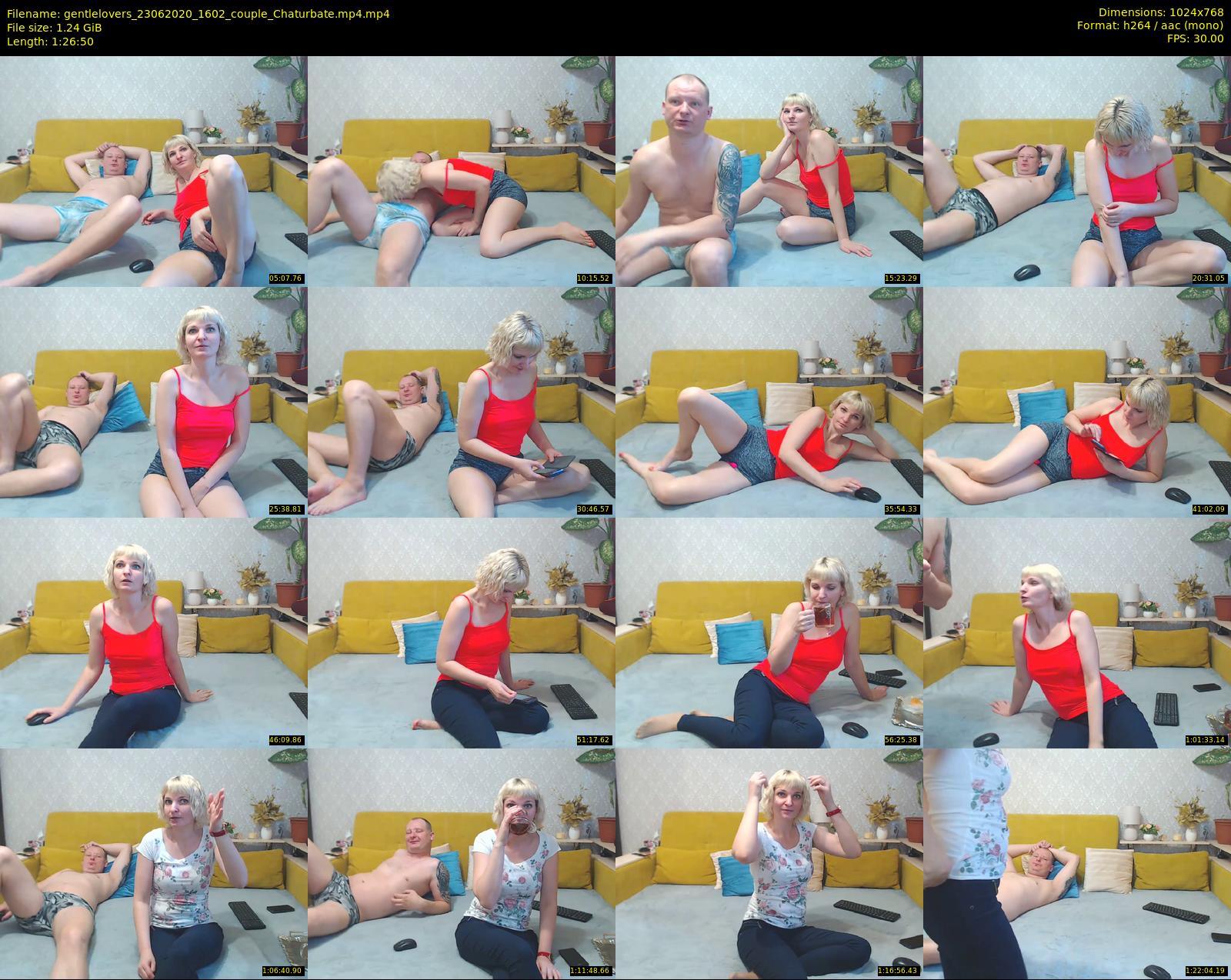 gentlelovers — 87 minute Chaturbate couple cam show recording, 720p, Jun 23, 2020
