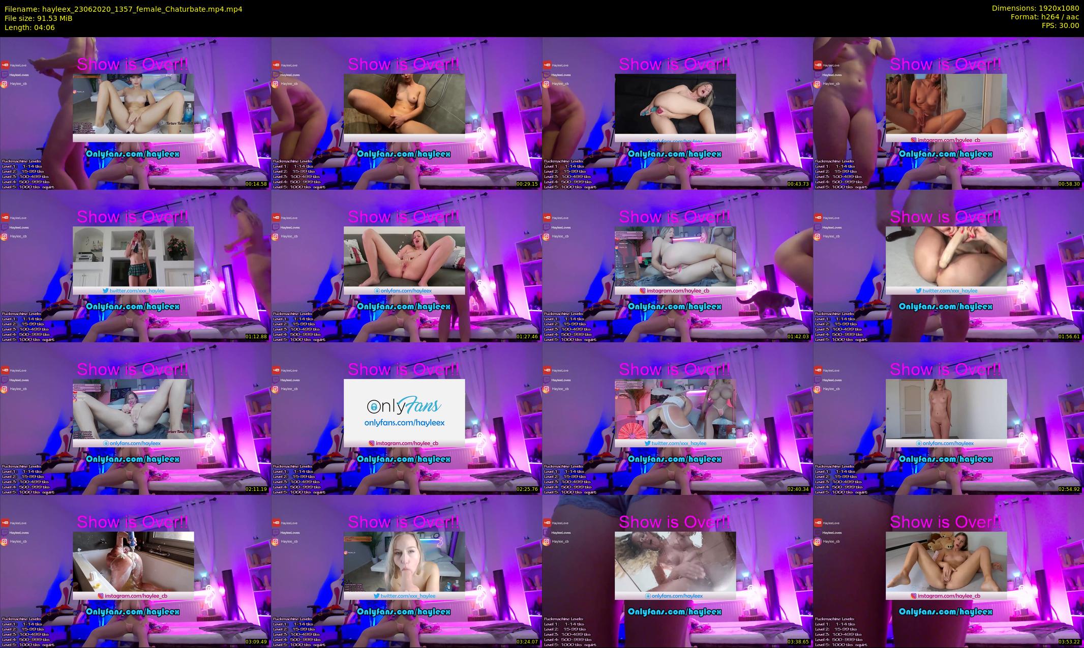 hayleex — 5 minute Chaturbate female cam show recording, 1080p, Jun 23, 2020