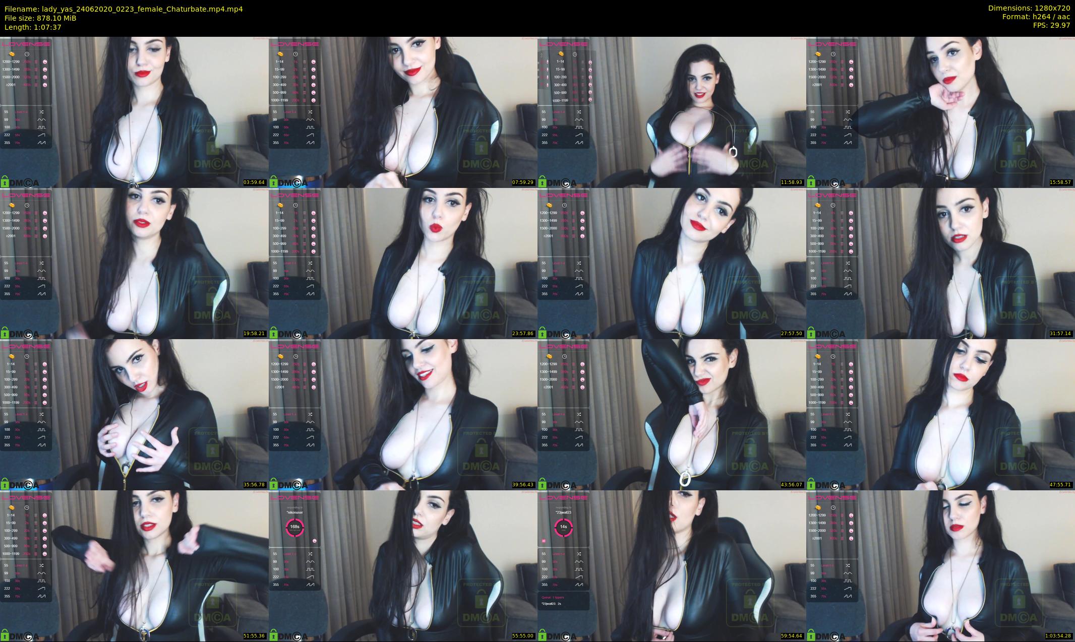 lady_yas — 68 minute Chaturbate female cam show recording, 720p, Jun 24, 2020