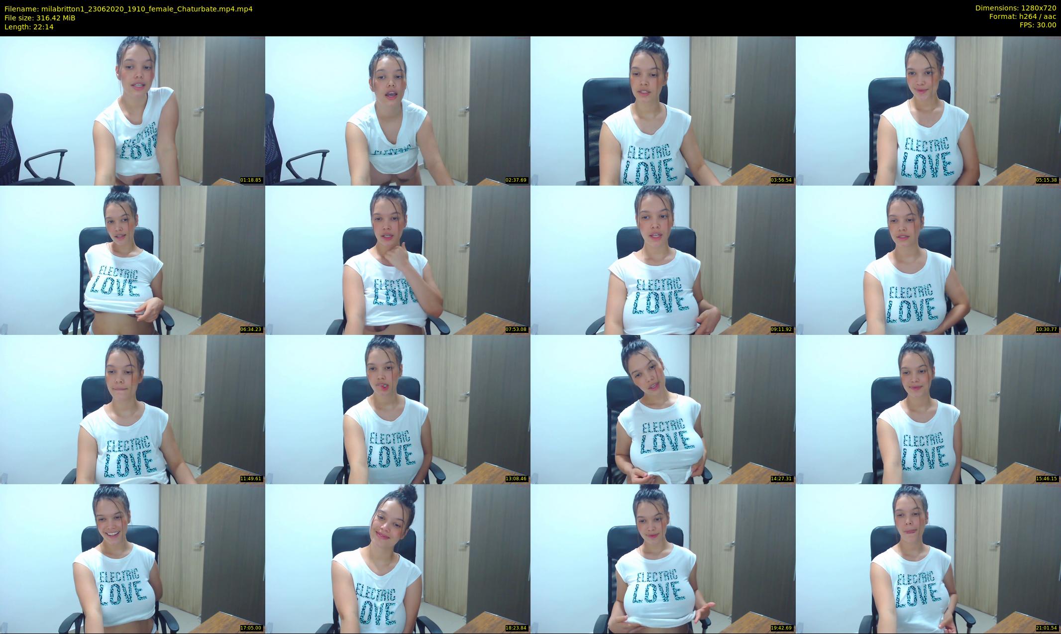 milabritton1 — 23 minute Chaturbate female cam show recording, 720p, Jun 23, 2020