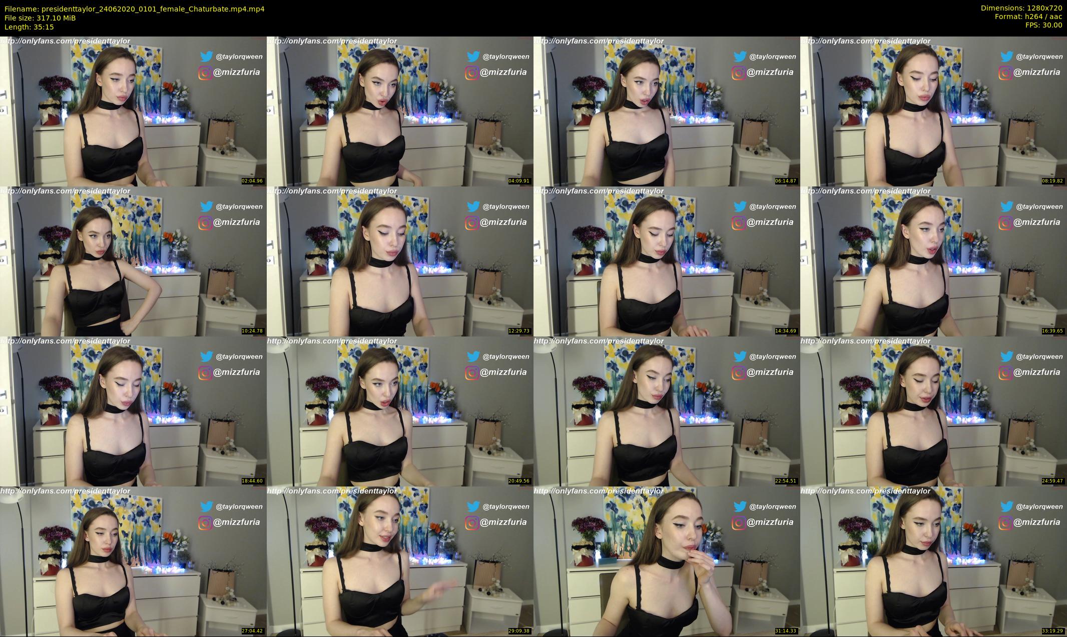 presidenttaylor — 36 minute Chaturbate female cam show recording, 720p, Jun 24, 2020