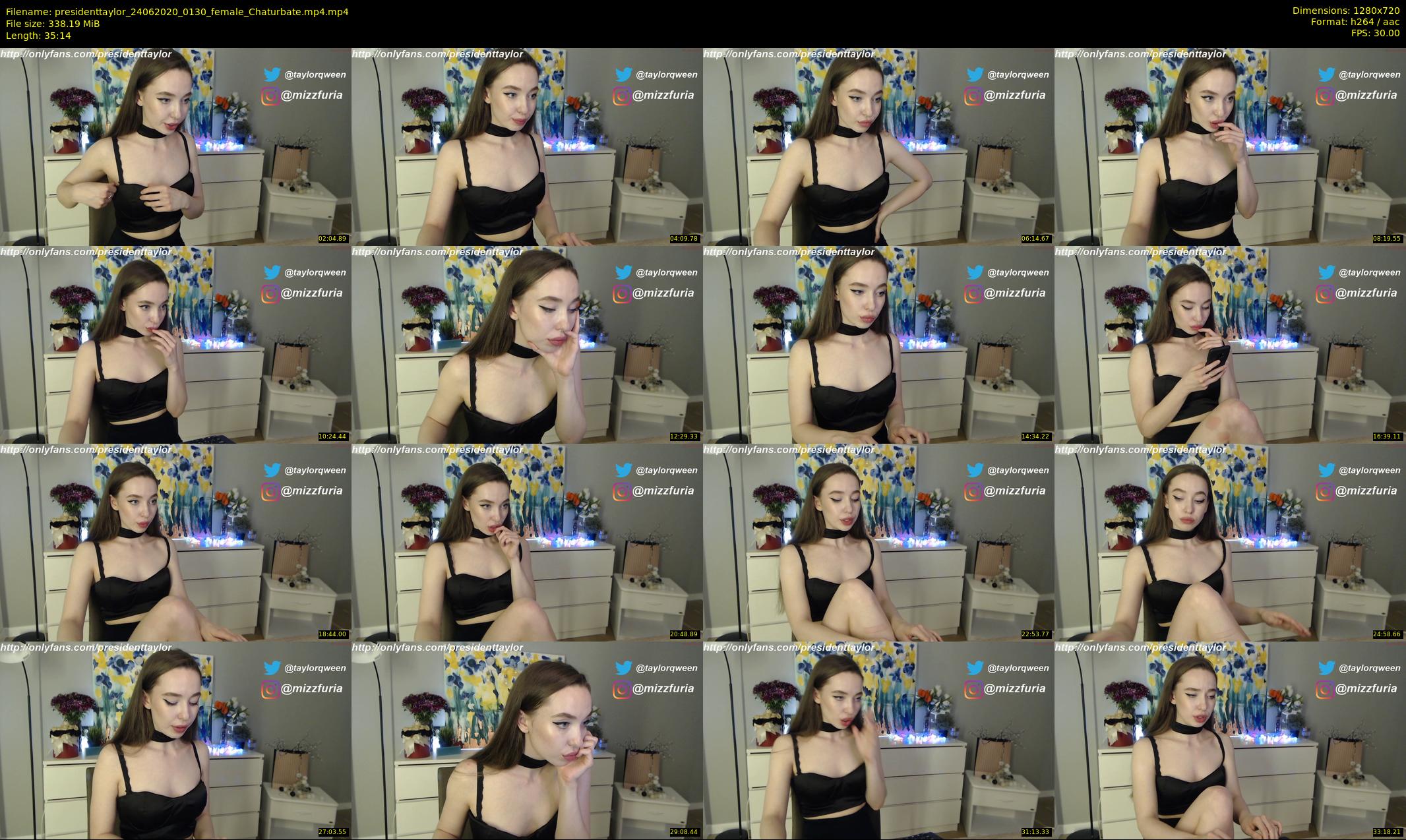 presidenttaylor — 36 minute Chaturbate female cam show recording, 720p, Jun 24, 2020