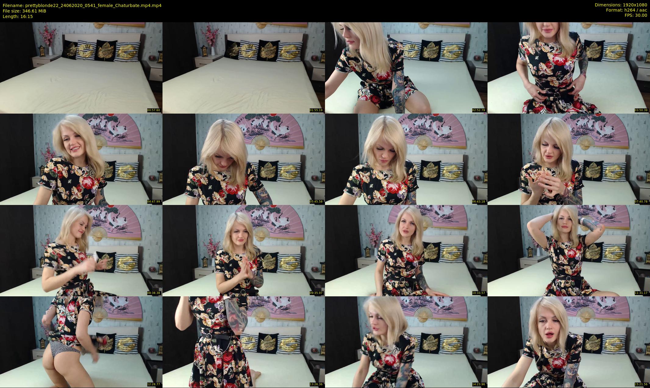 prettyblonde22 — 17 minute Chaturbate female cam show recording, 1080p, Jun 24, 2020