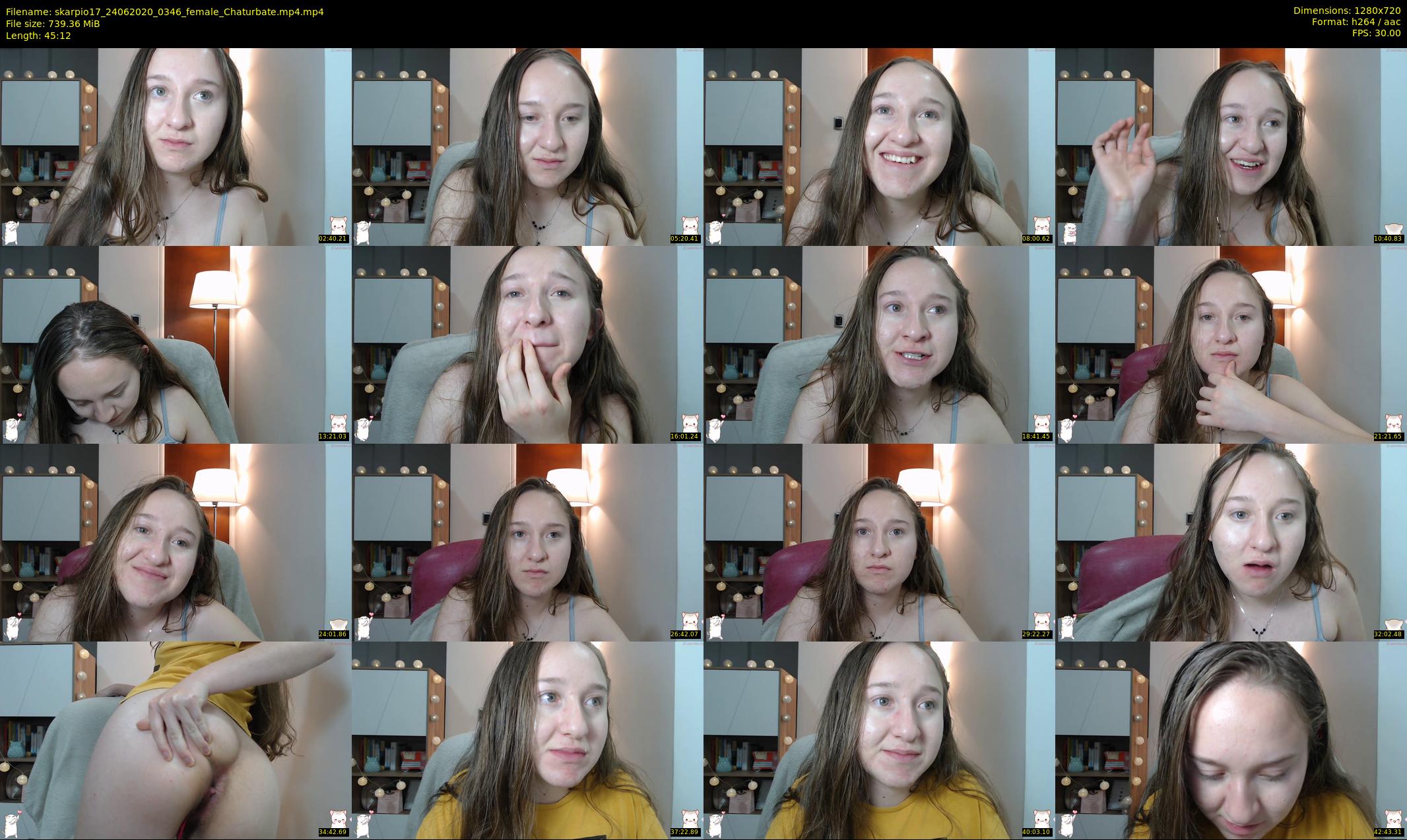 skarpio17 — 46 minute Chaturbate female cam show recording, 720p, Jun 24, 2020