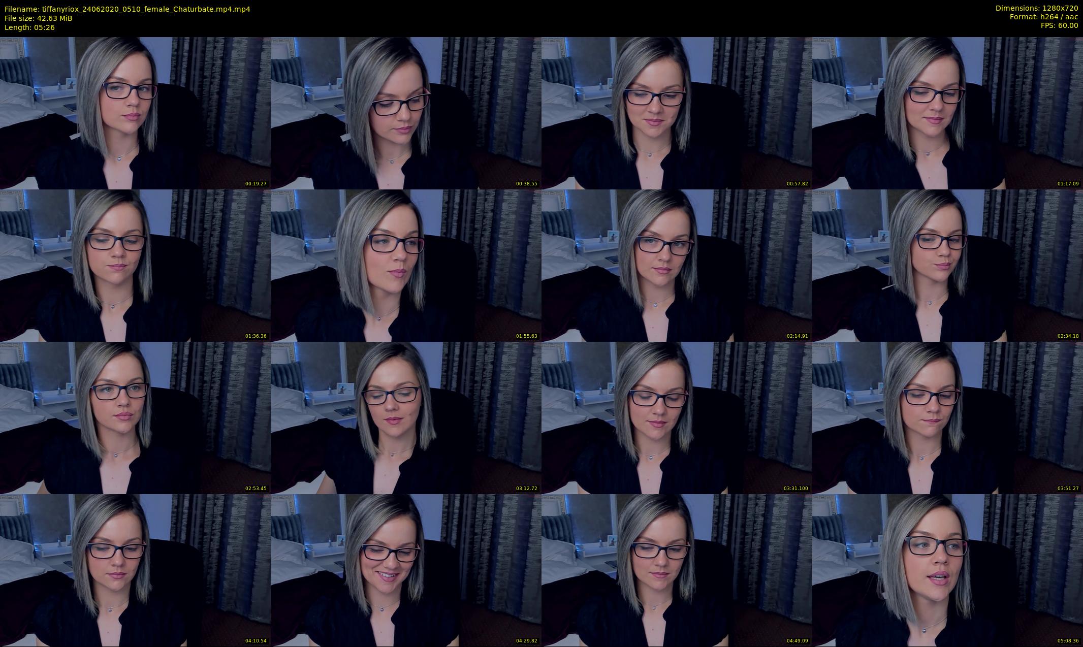 tiffanyriox — 6 minute Chaturbate female cam show recording, 720p, Jun 24, 2020