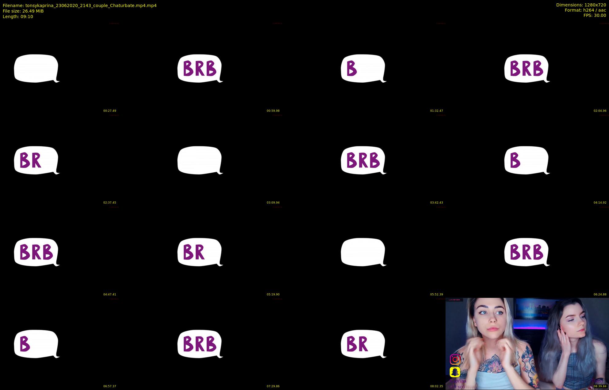 tonsykaprina — 10 minute Chaturbate couple cam show recording, 720p, Jun 23, 2020