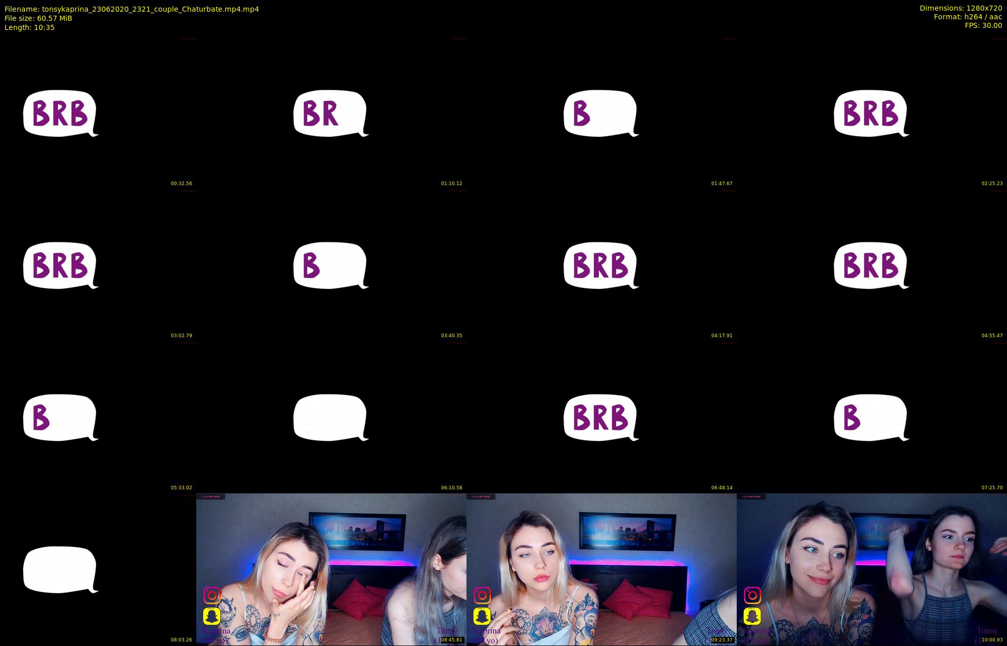 tonsykaprina — 11 minute Chaturbate couple cam show recording, 720p, Jun 23, 2020