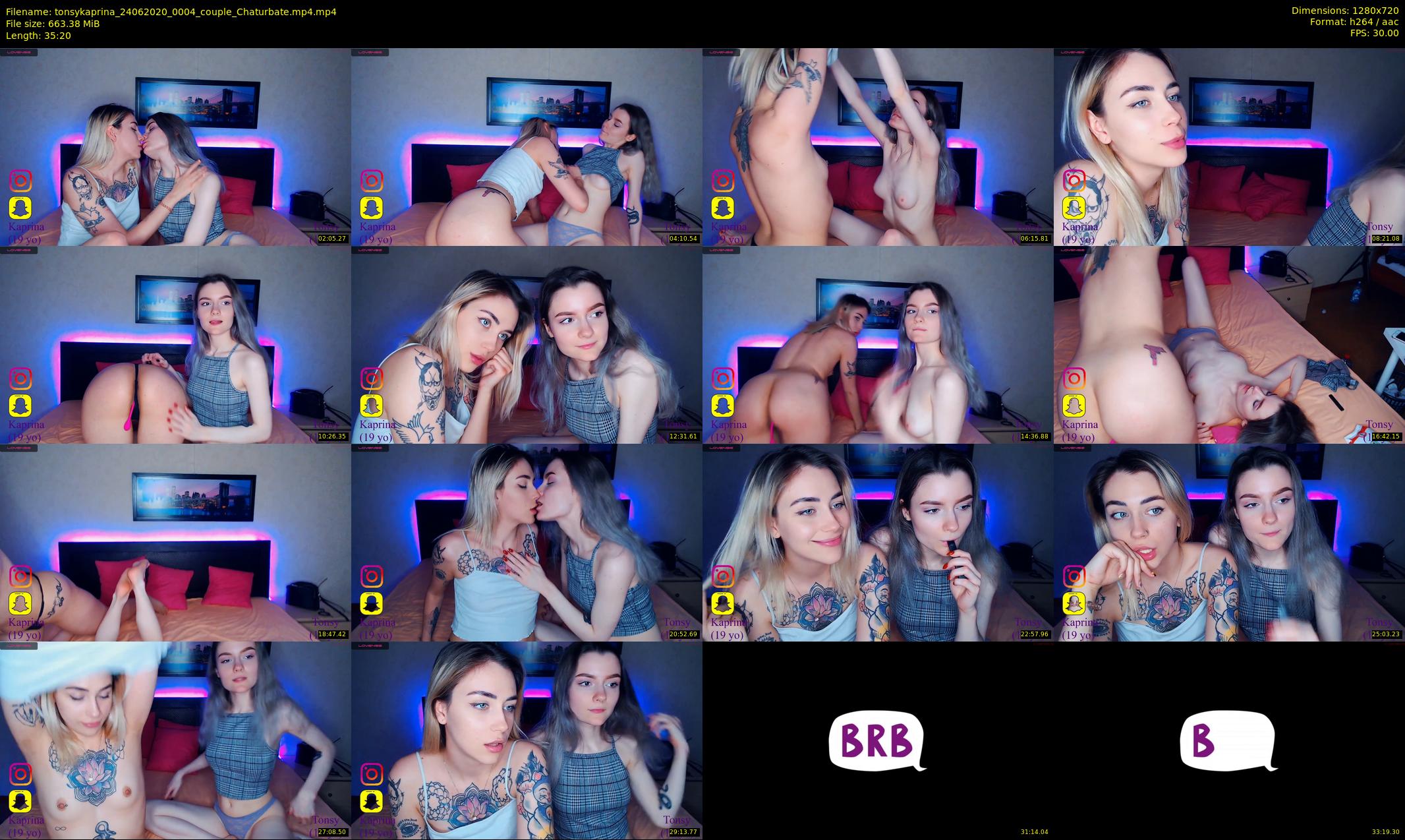 tonsykaprina — 36 minute Chaturbate couple cam show recording, 720p, Jun 24, 2020