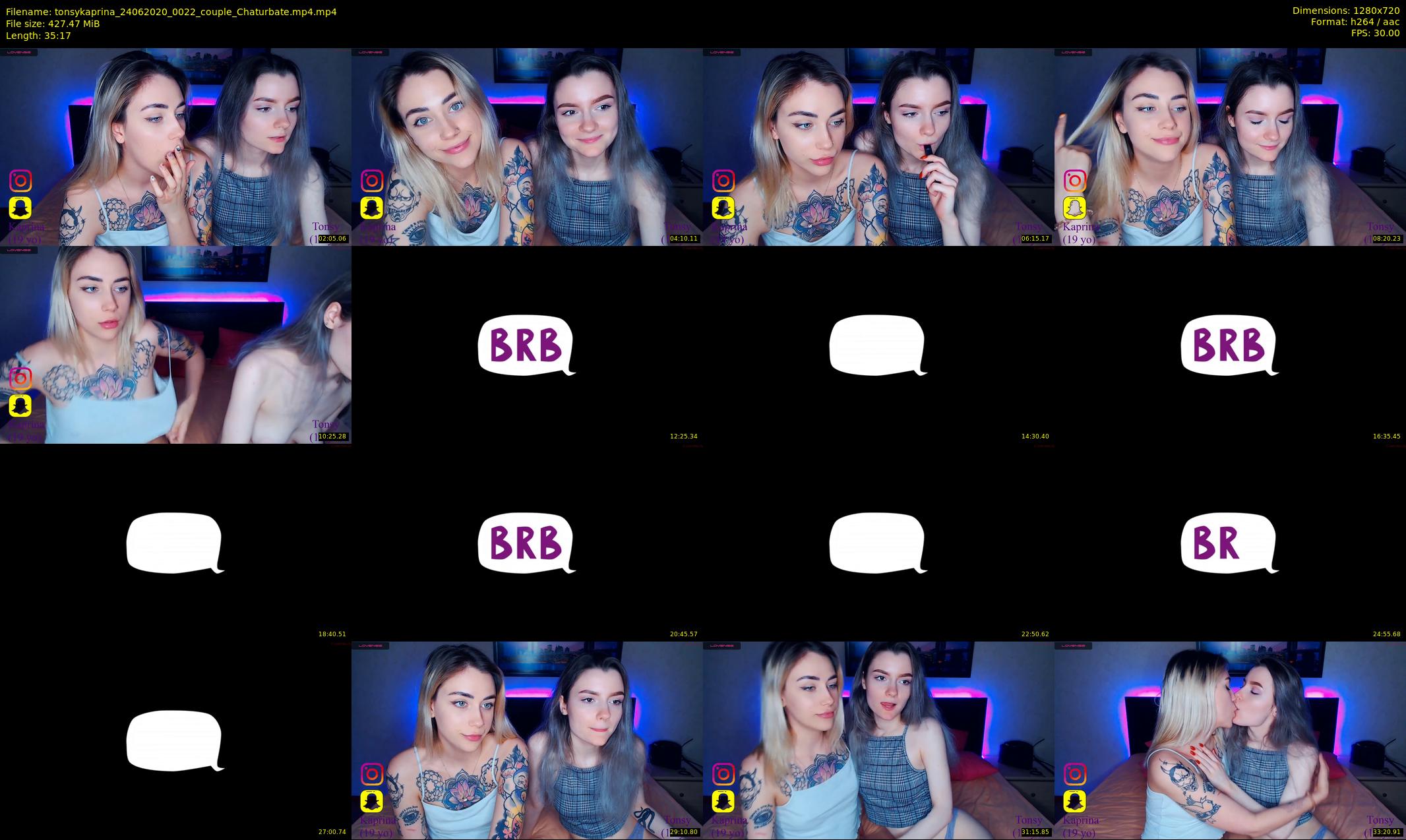 tonsykaprina — 36 minute Chaturbate couple cam show recording, 720p, Jun 24, 2020