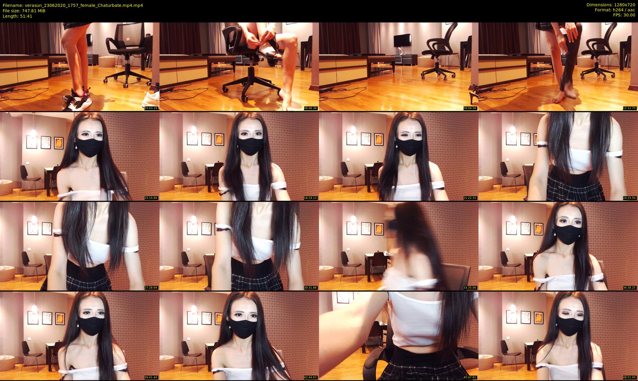 verasun — 52 minute Chaturbate female cam show recording, 720p, Jun 23, 2020